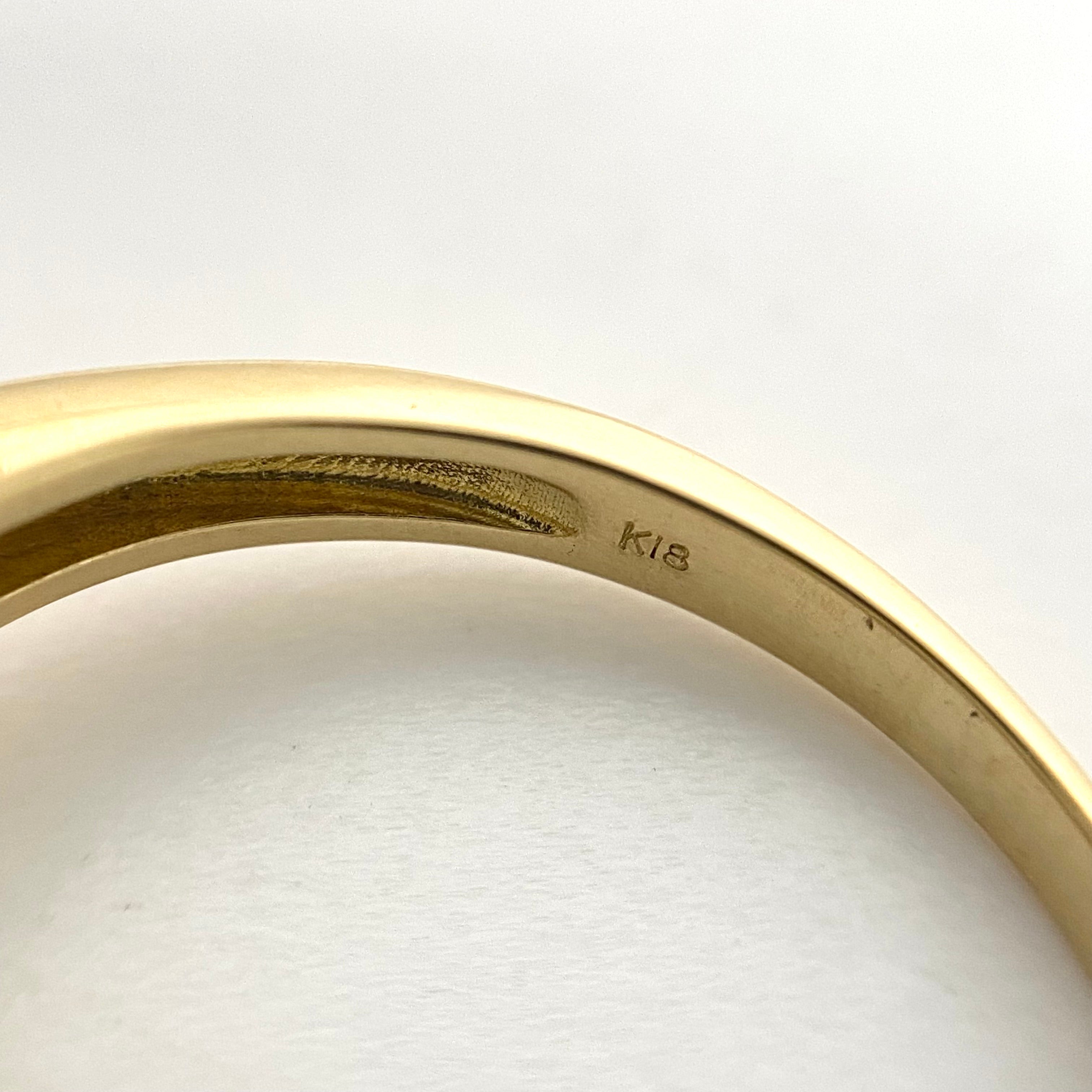 【送料無料】_ ノンブランド _K18 ダイヤモンドリング_ FD1.0ct/3.1/＃14号_ 中古品