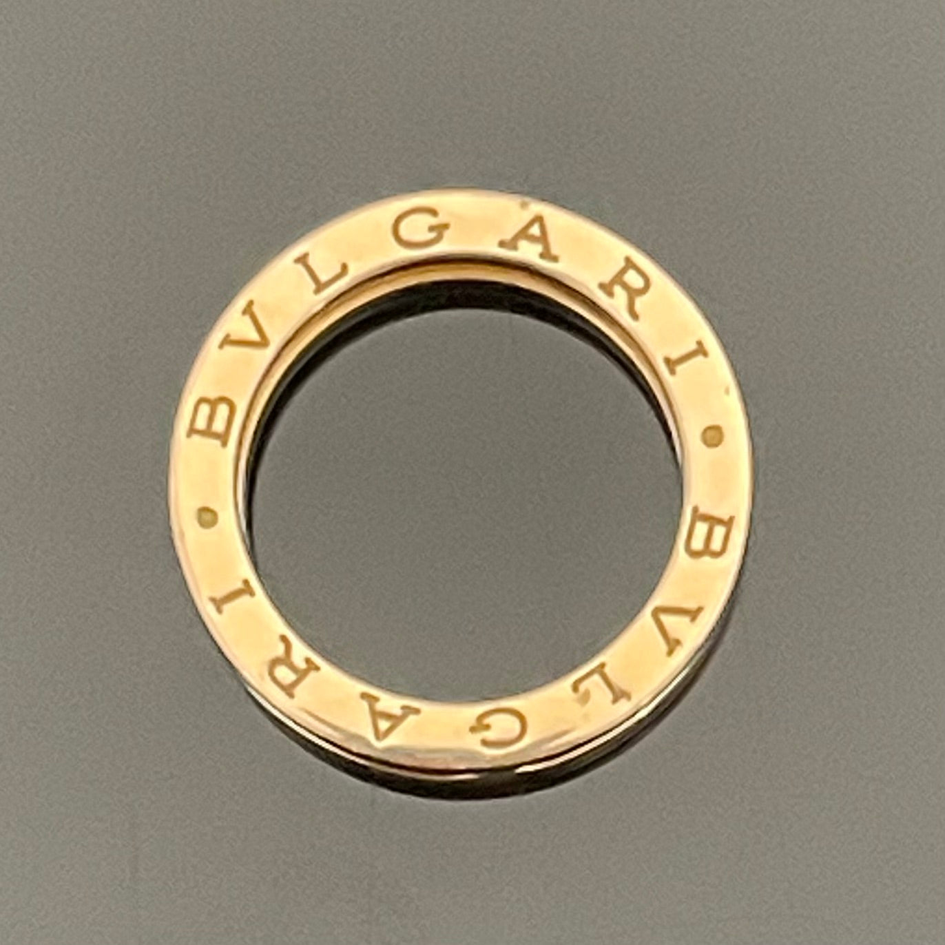 【送料無料】_BVLGARI_（ブルガリ）_750（K18PG）_B−ZERO 1リング_ 中古品