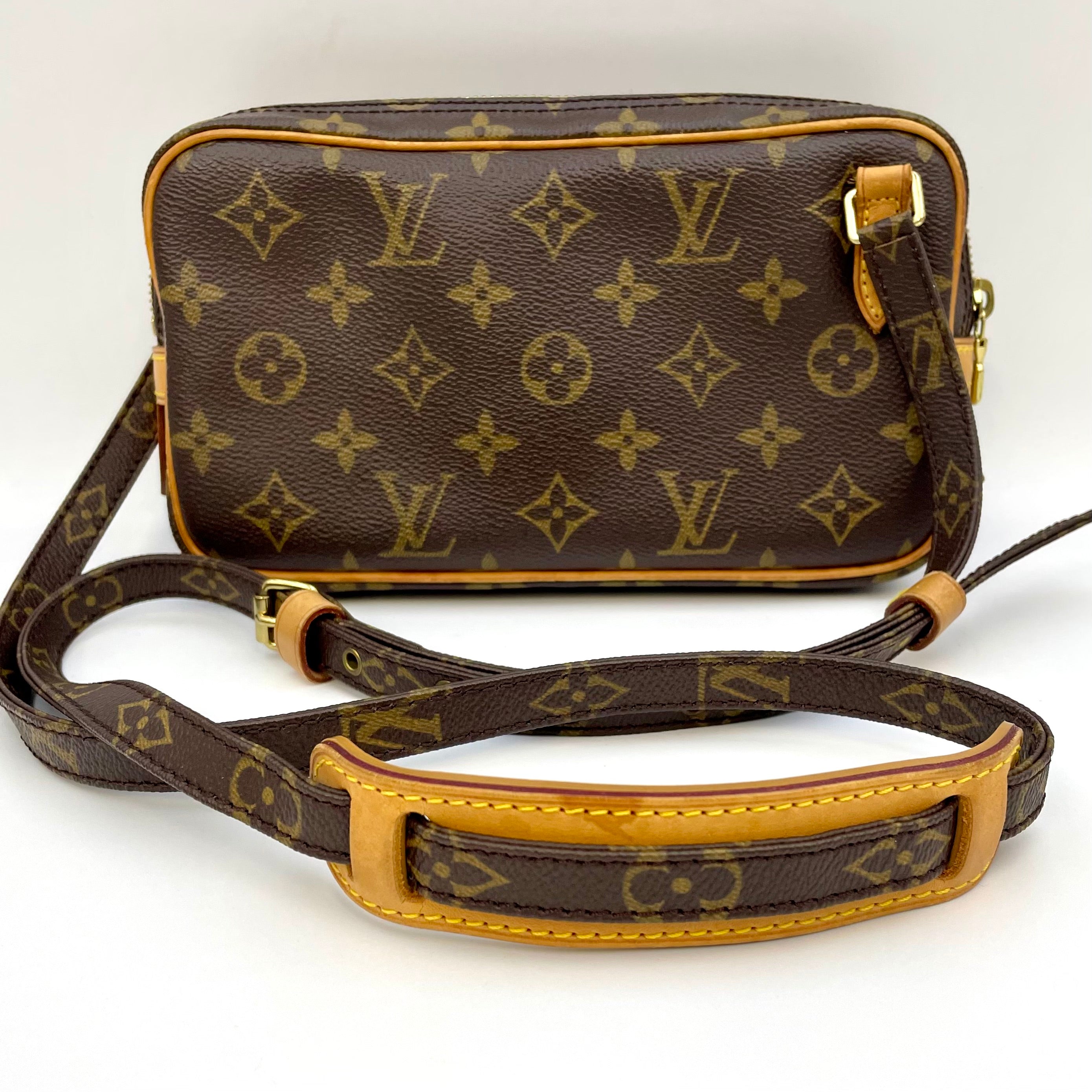 【送料無料】_ LOUIS  VUITTON_（ルイヴィトン）_モノグラム ポシェット _マルリーバンドリエール_ M51828 _中古品_