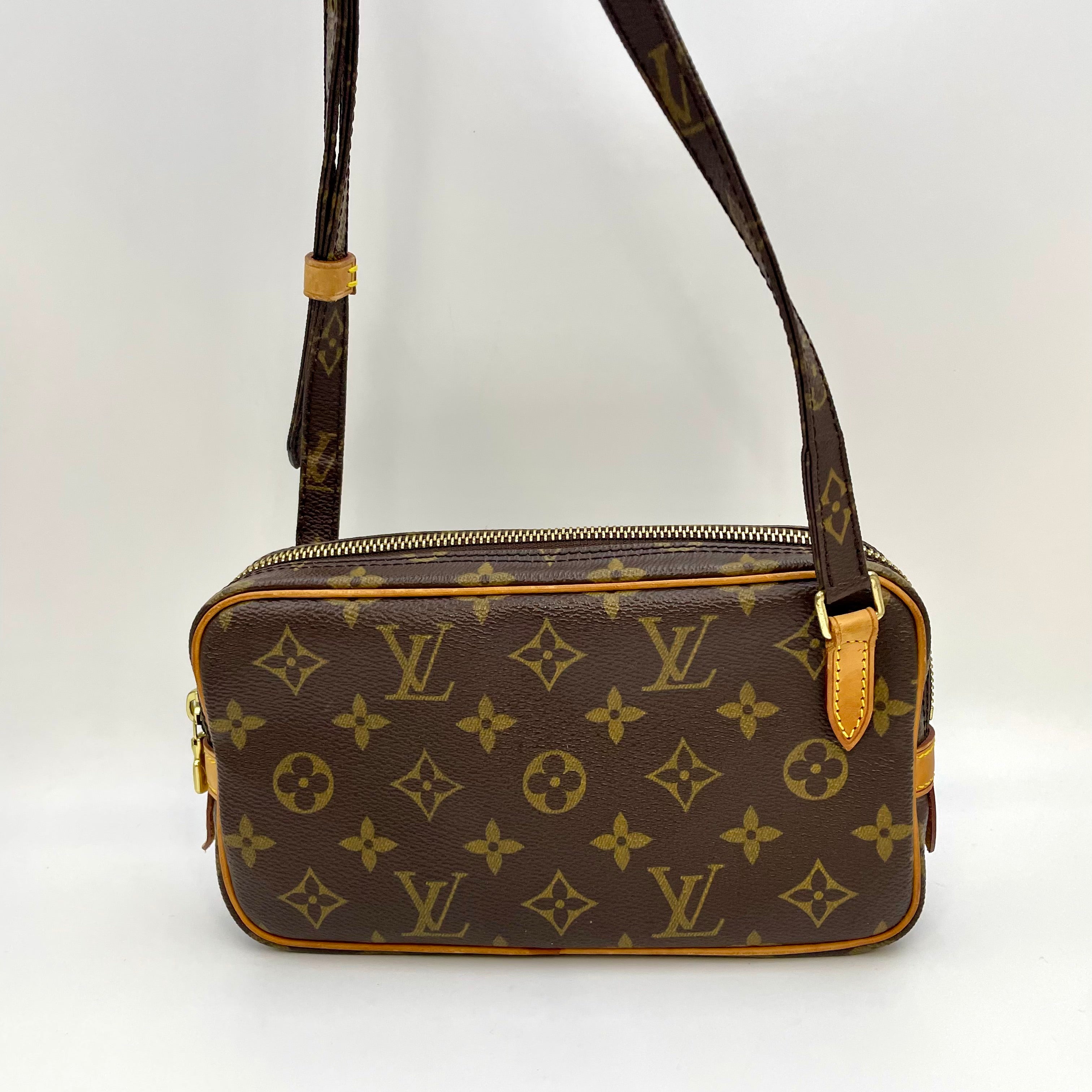 【送料無料】_ LOUIS  VUITTON_（ルイヴィトン）_モノグラム ポシェット _マルリーバンドリエール_ M51828 _中古品_