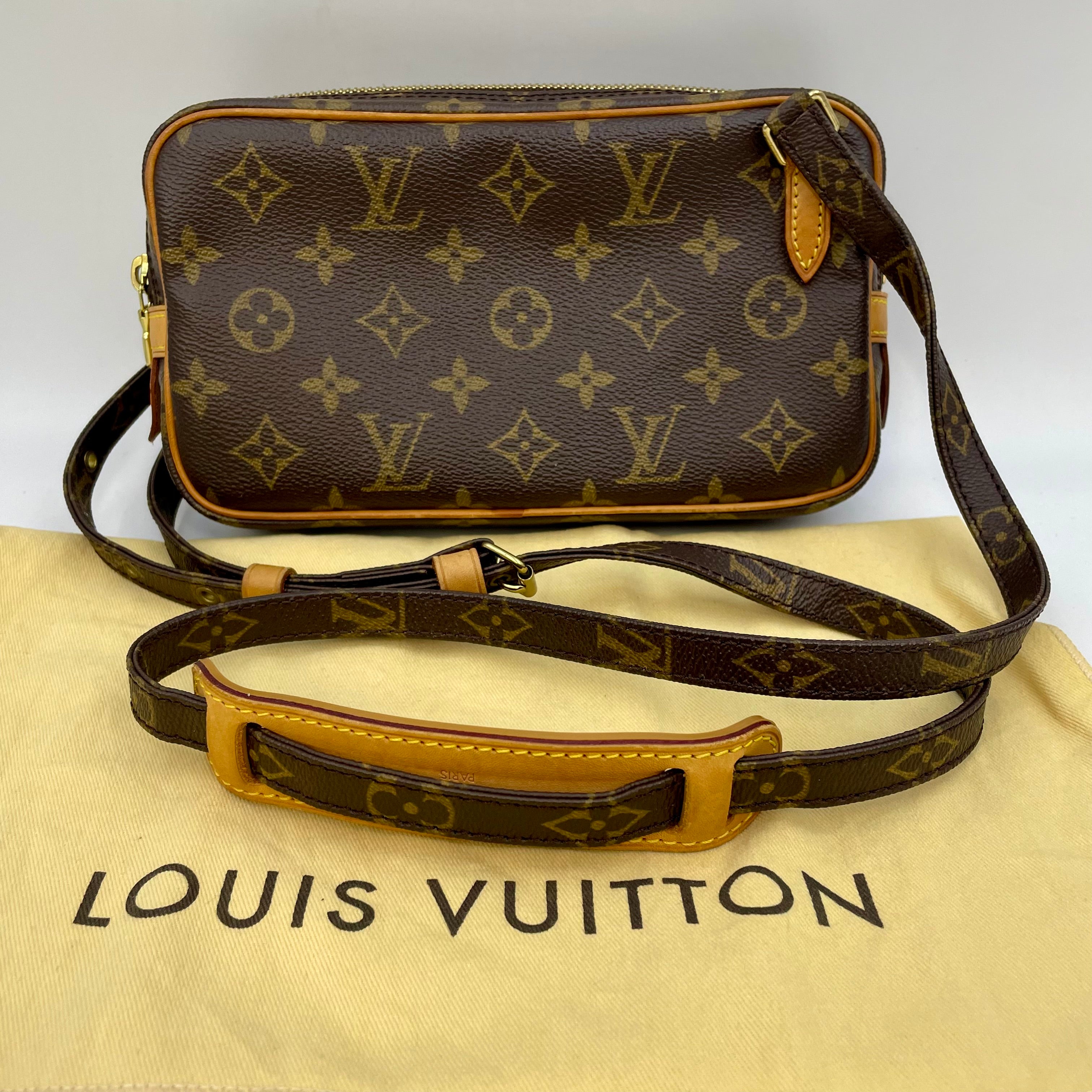 【送料無料】_ LOUIS  VUITTON_（ルイヴィトン）_モノグラム ポシェット _マルリーバンドリエール_ M51828 _中古品_