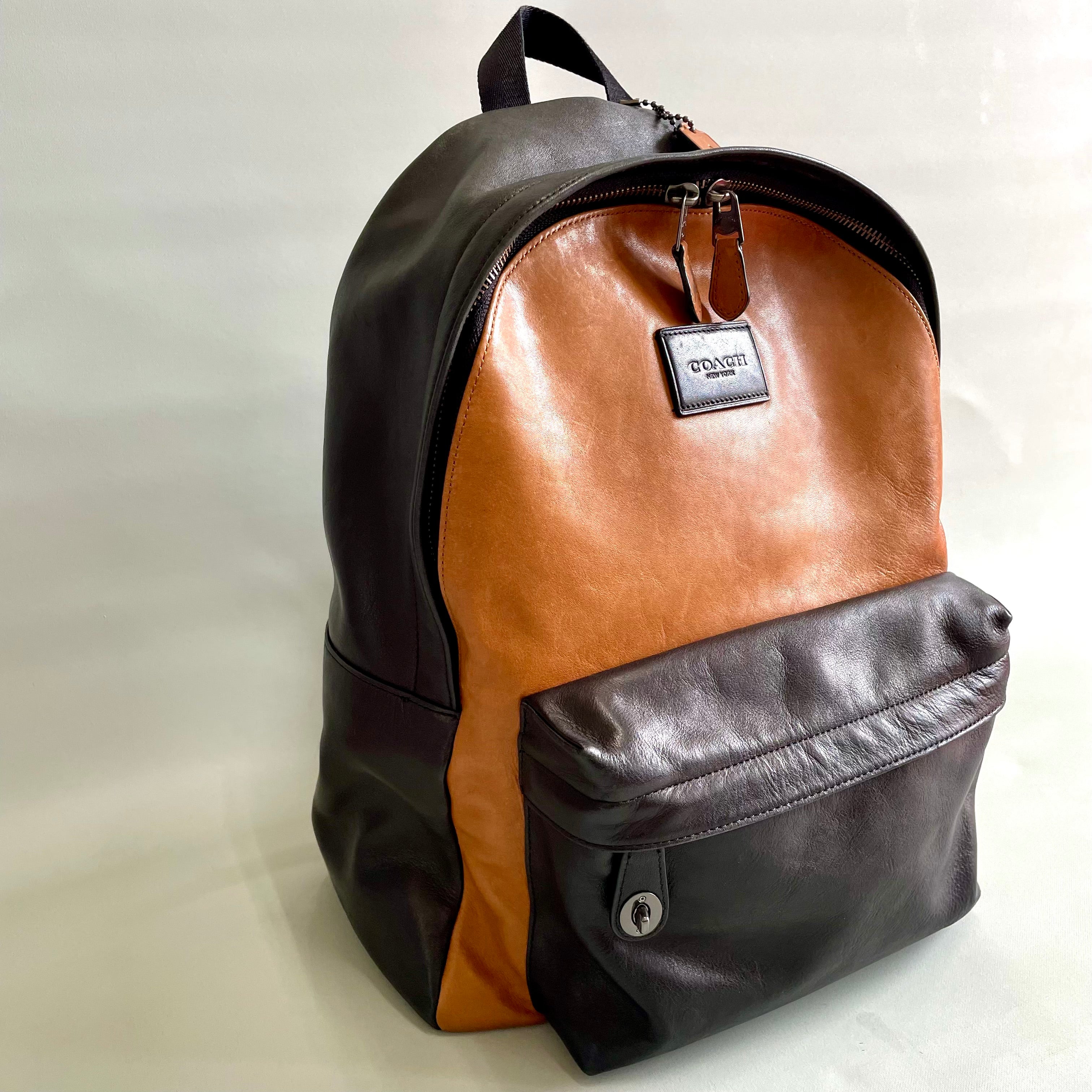 【送料無料】_ COACH_（コーチ）_スポーツカーフ _牛革リュックサック _72034_中古品