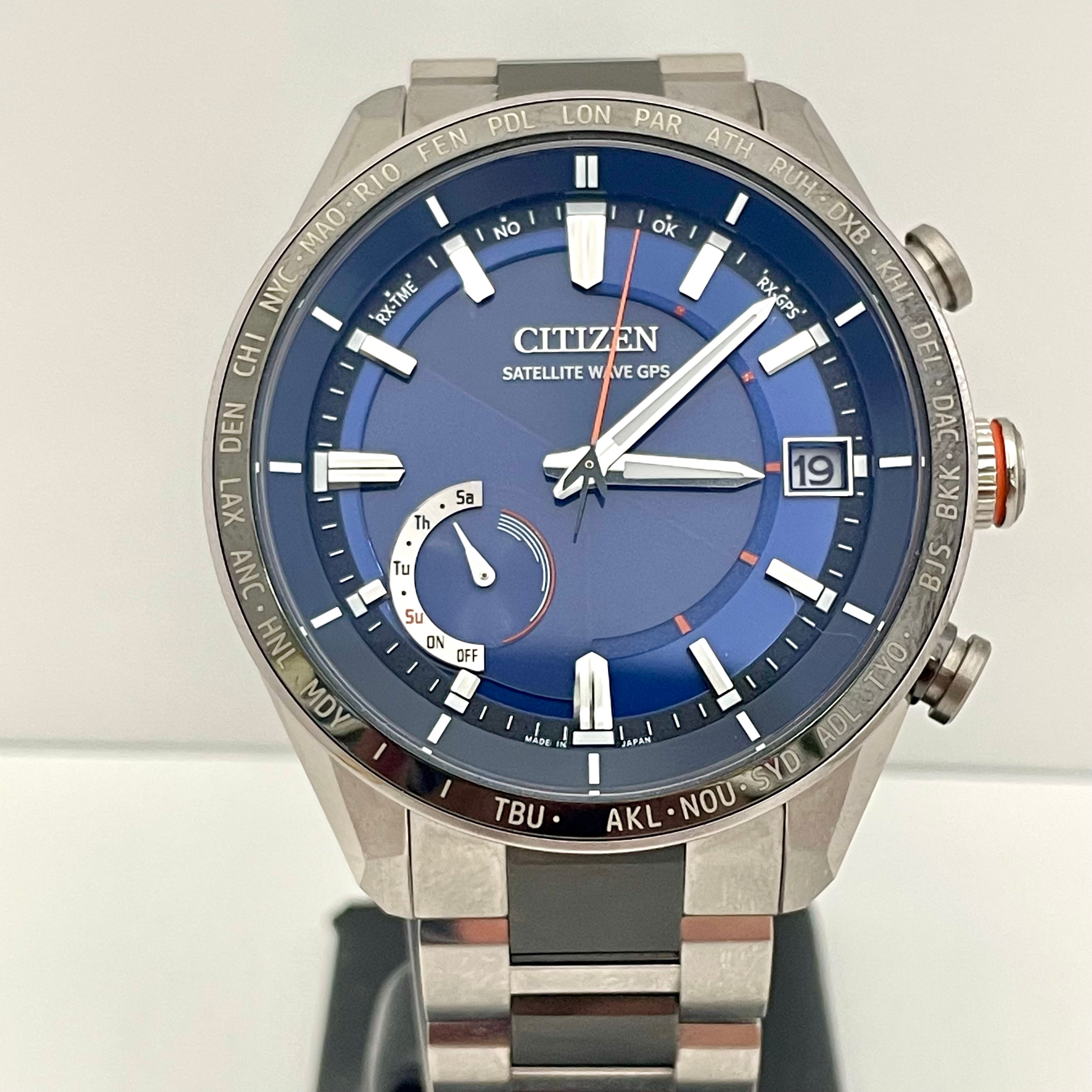 【送料無料】_ CITIZEN_（シチズン）ATTESA_エコ・ドライブGPS衛星電波時計_ ダイレクトフライト_ CC3085−51L _中古品