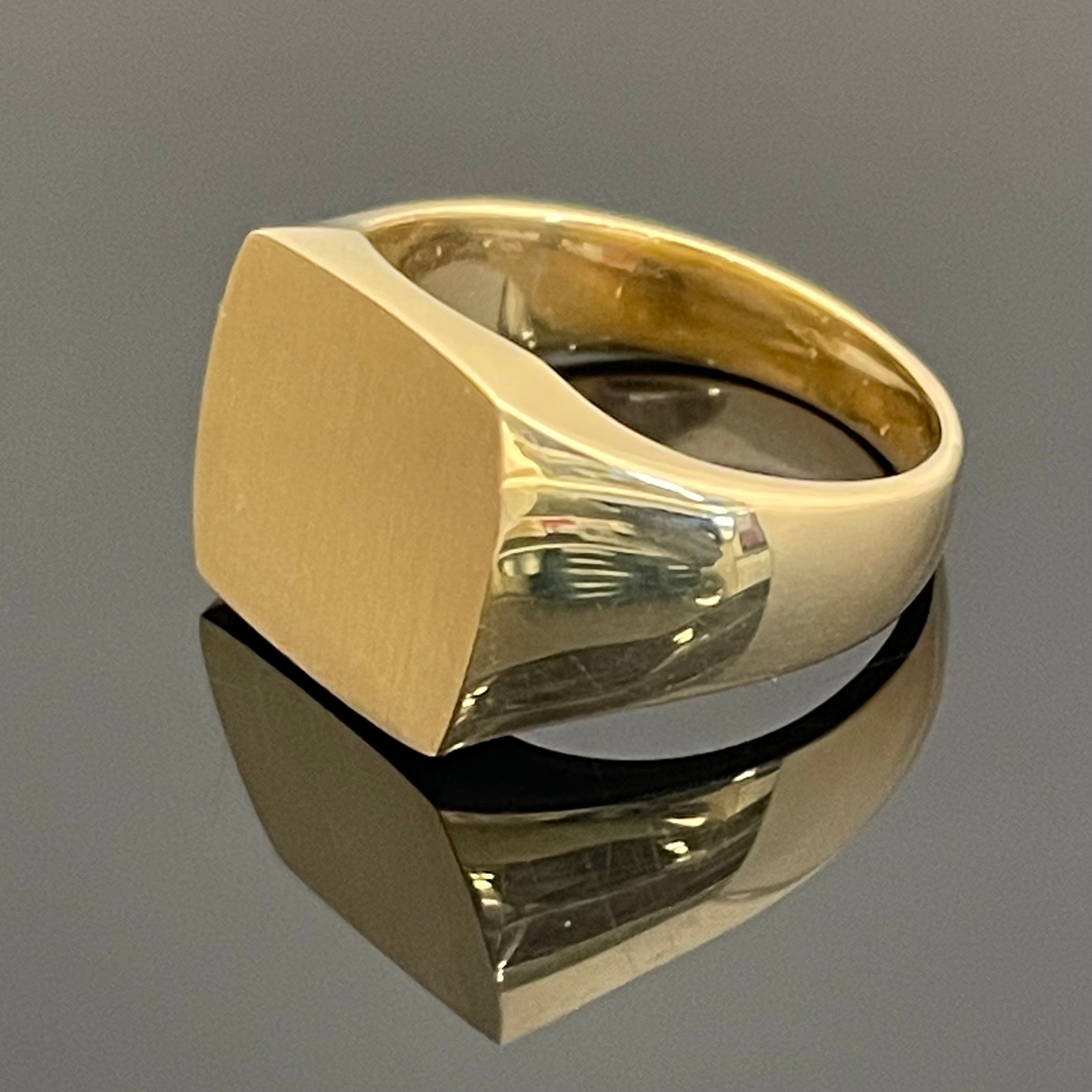 ノンブランド _K18印台リング _14.3g／＃16号_ 中古品