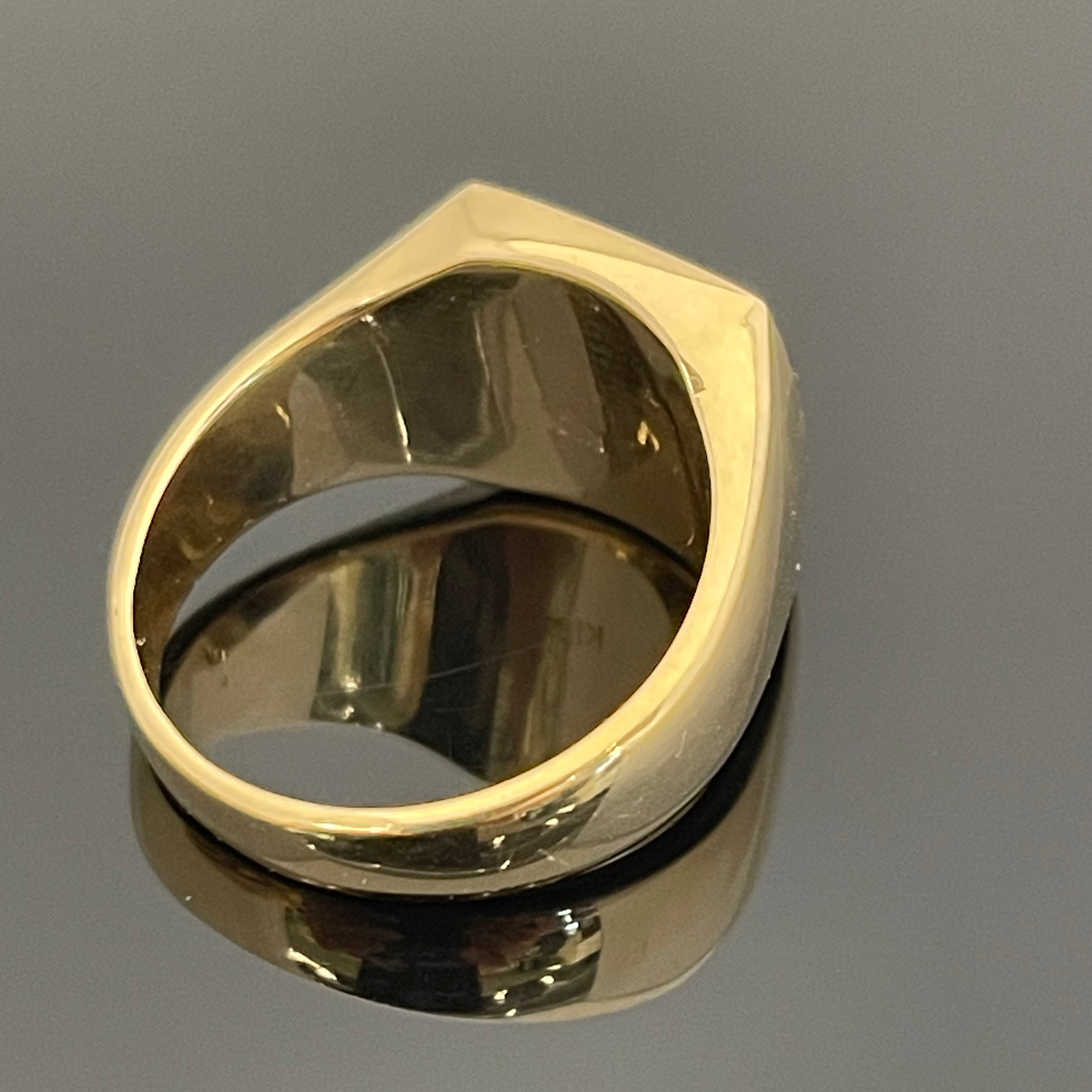 ノンブランド _K18印台リング _14.3g／＃16号_ 中古品