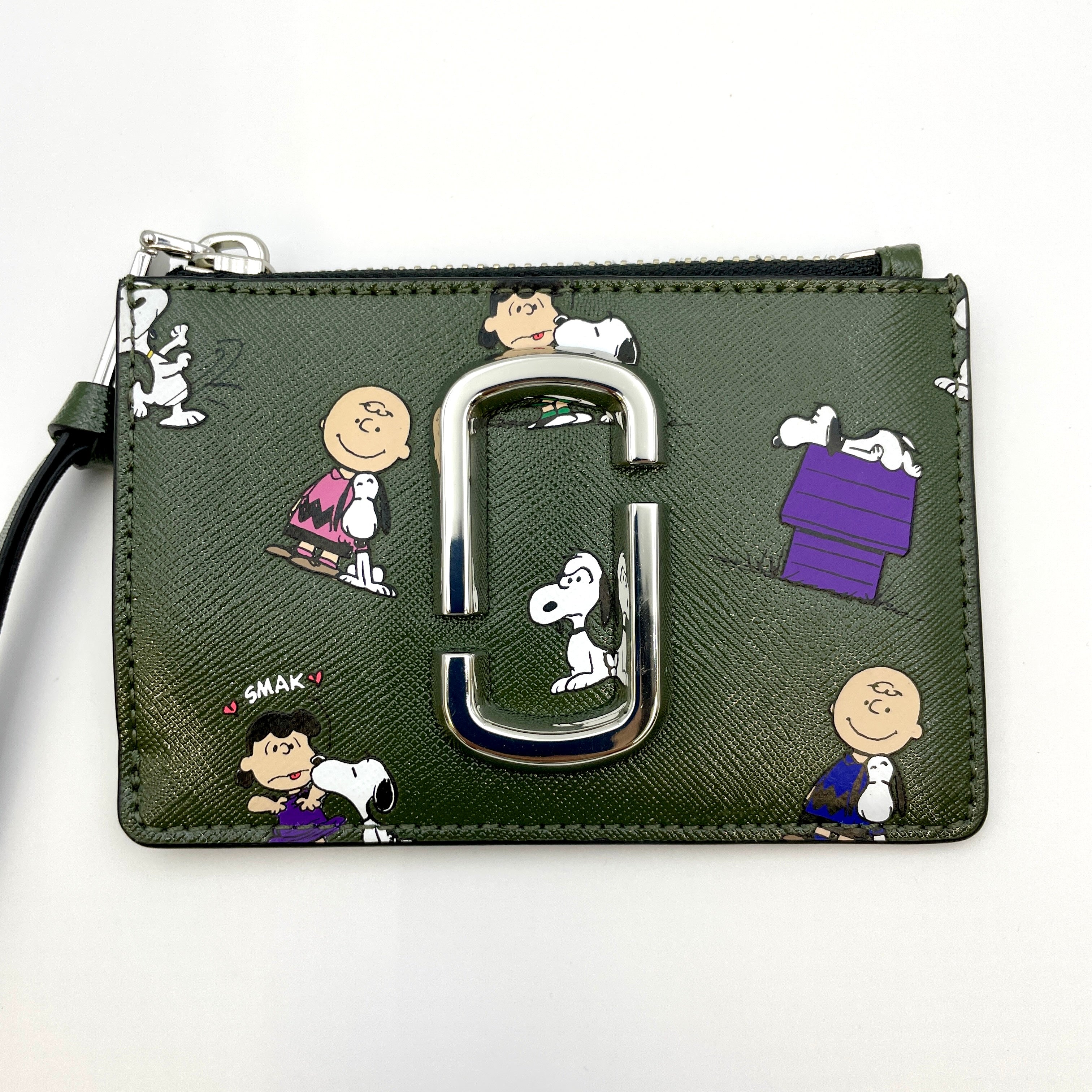 送料無料】MARC JACOBS（ マークジェイコブス ）【PEANUTS×MARC JACOBS】スヌーピーコラボ コイン＆カードケース 中古品