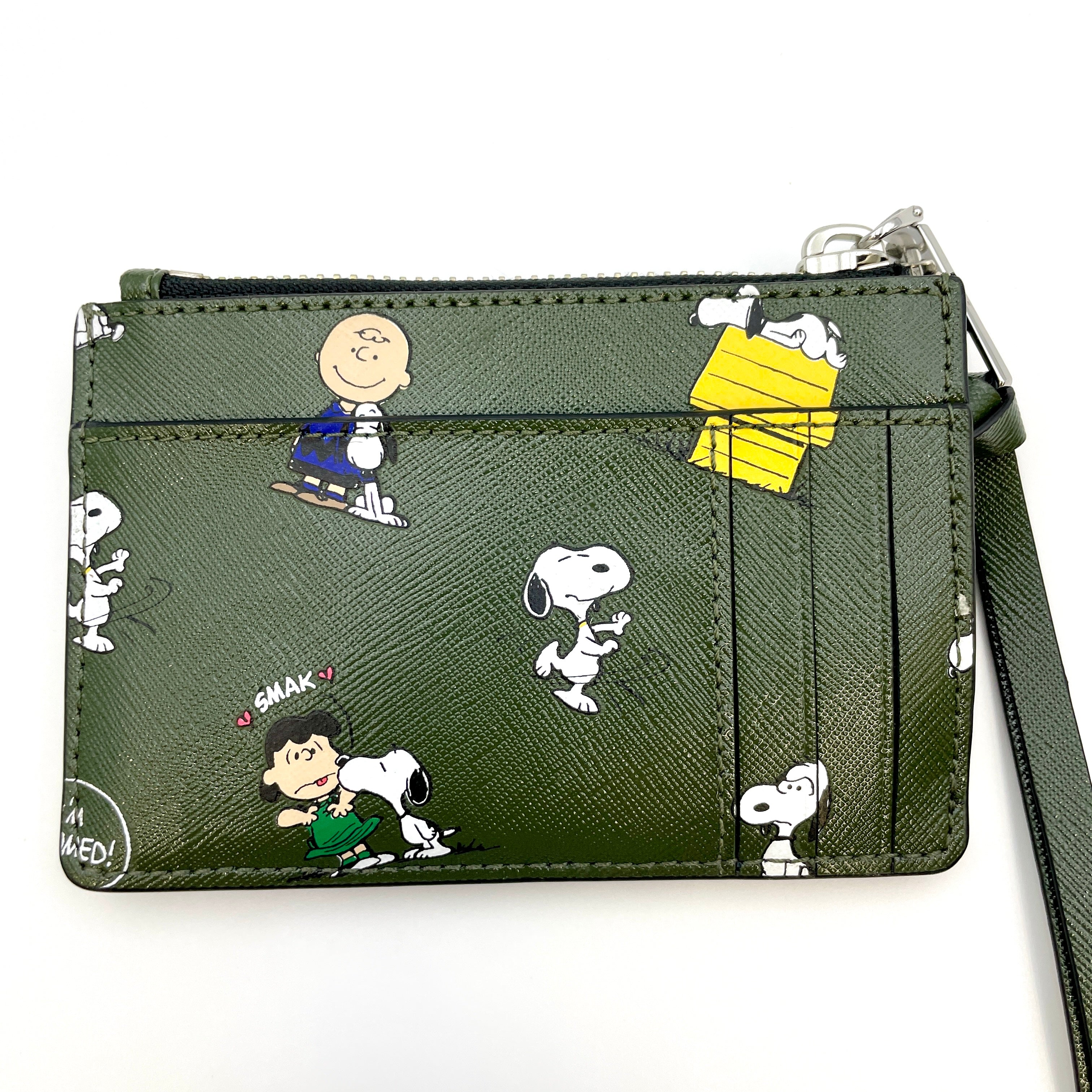 【送料無料】_ MARC JACOBS_（ マークジェイコブス ）_【PEANUTS×MARC JACOBS】_スヌーピーコラボ  コイン＆カードケース_ 中古品