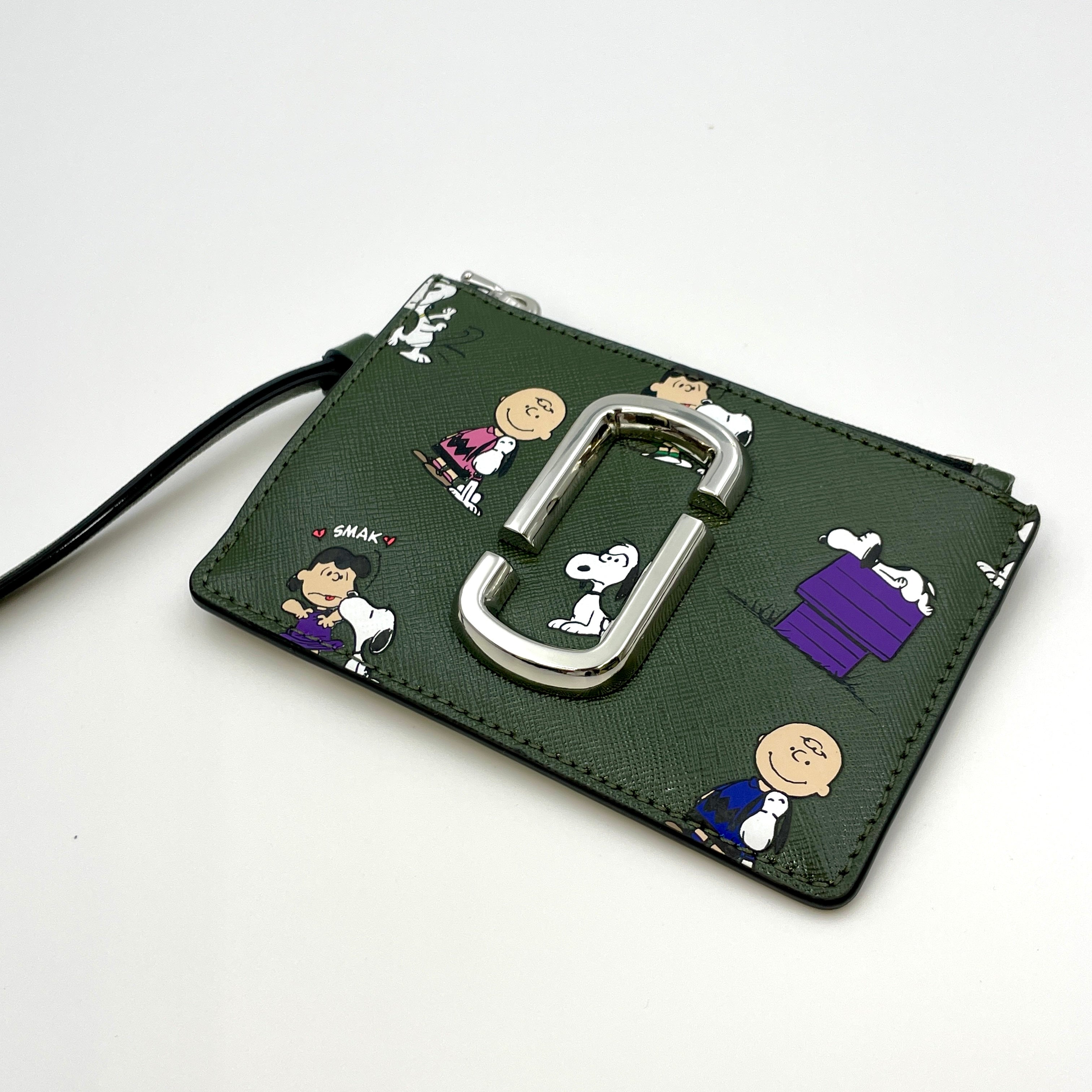 【送料無料】_ MARC JACOBS_（ マークジェイコブス ）_【PEANUTS×MARC JACOBS】_スヌーピーコラボ  コイン＆カードケース_ 中古品