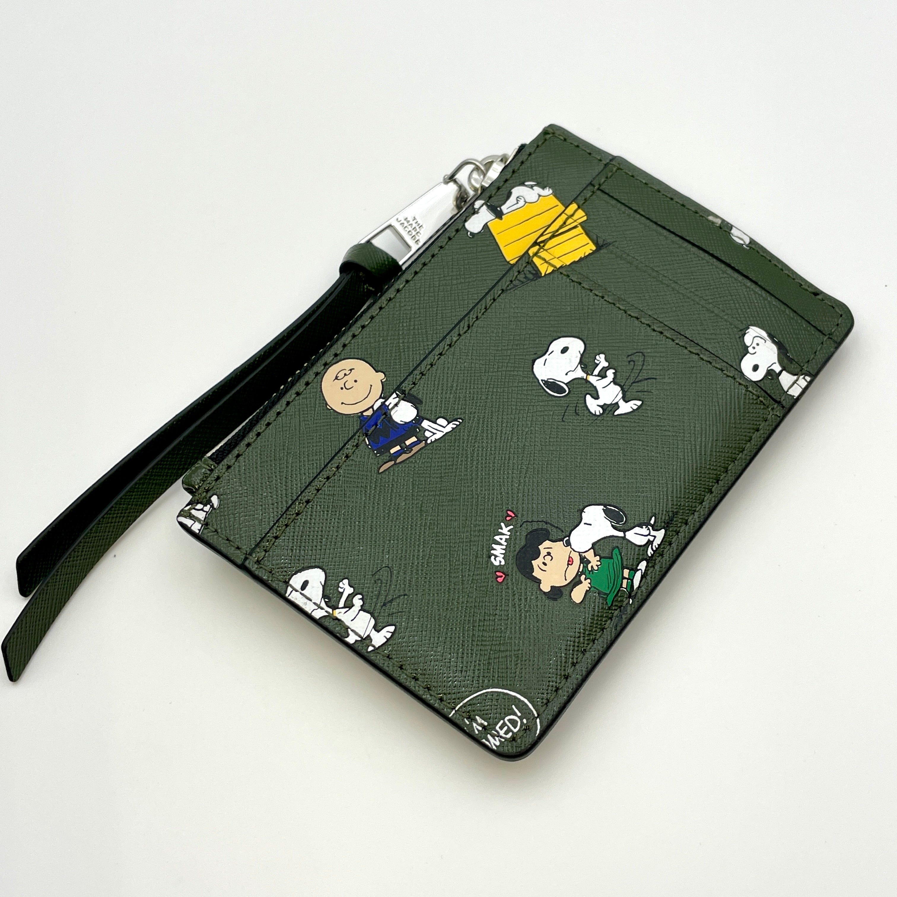 【送料無料】_ MARC JACOBS_（ マークジェイコブス ）_【PEANUTS×MARC JACOBS】_スヌーピーコラボ  コイン＆カードケース_ 中古品