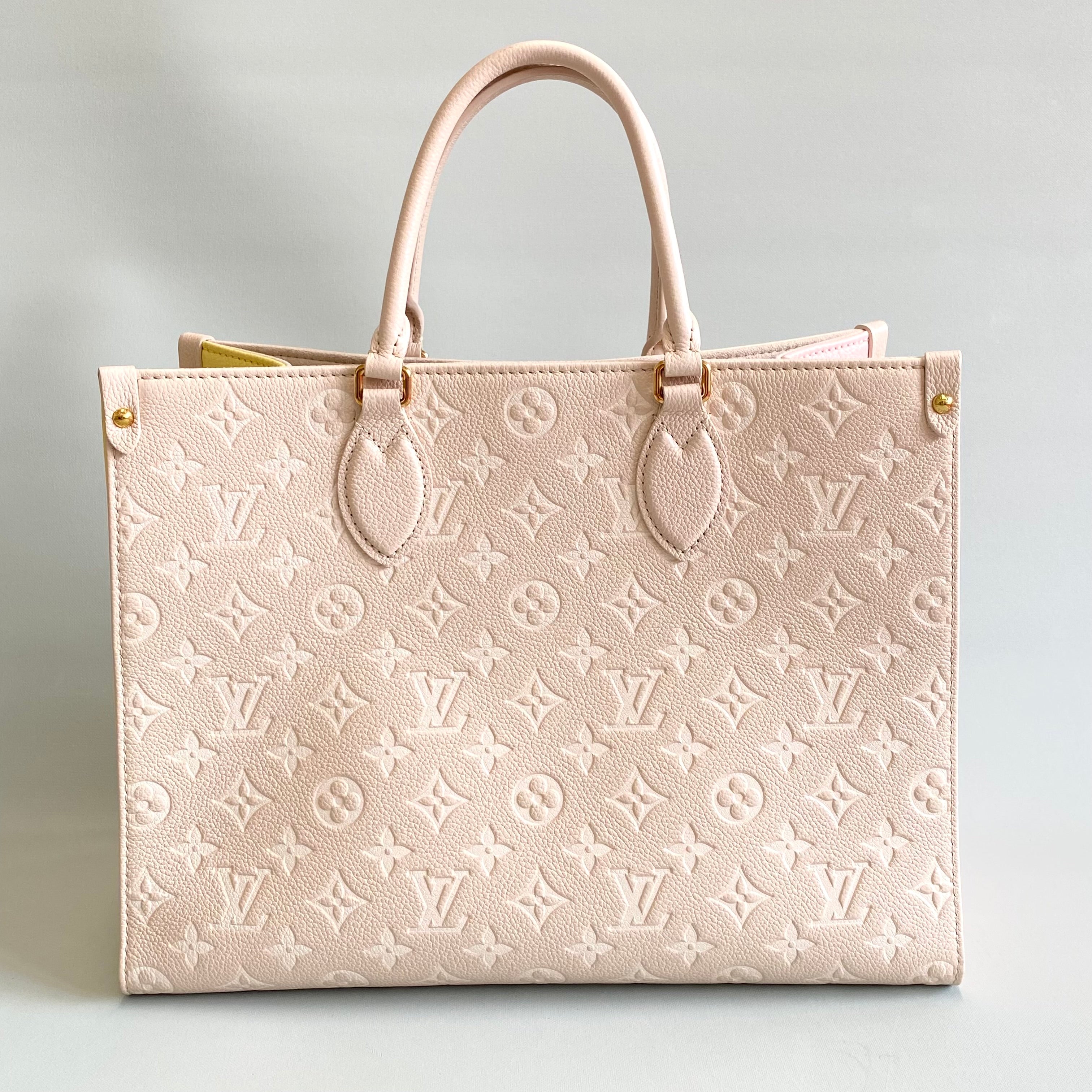 LOUIS VUITTON_（ルイヴィトン）_モノグラムアンプラント_オンザゴーＭＭ_ベージュ/ピンク/イエロー_M46128_中古品