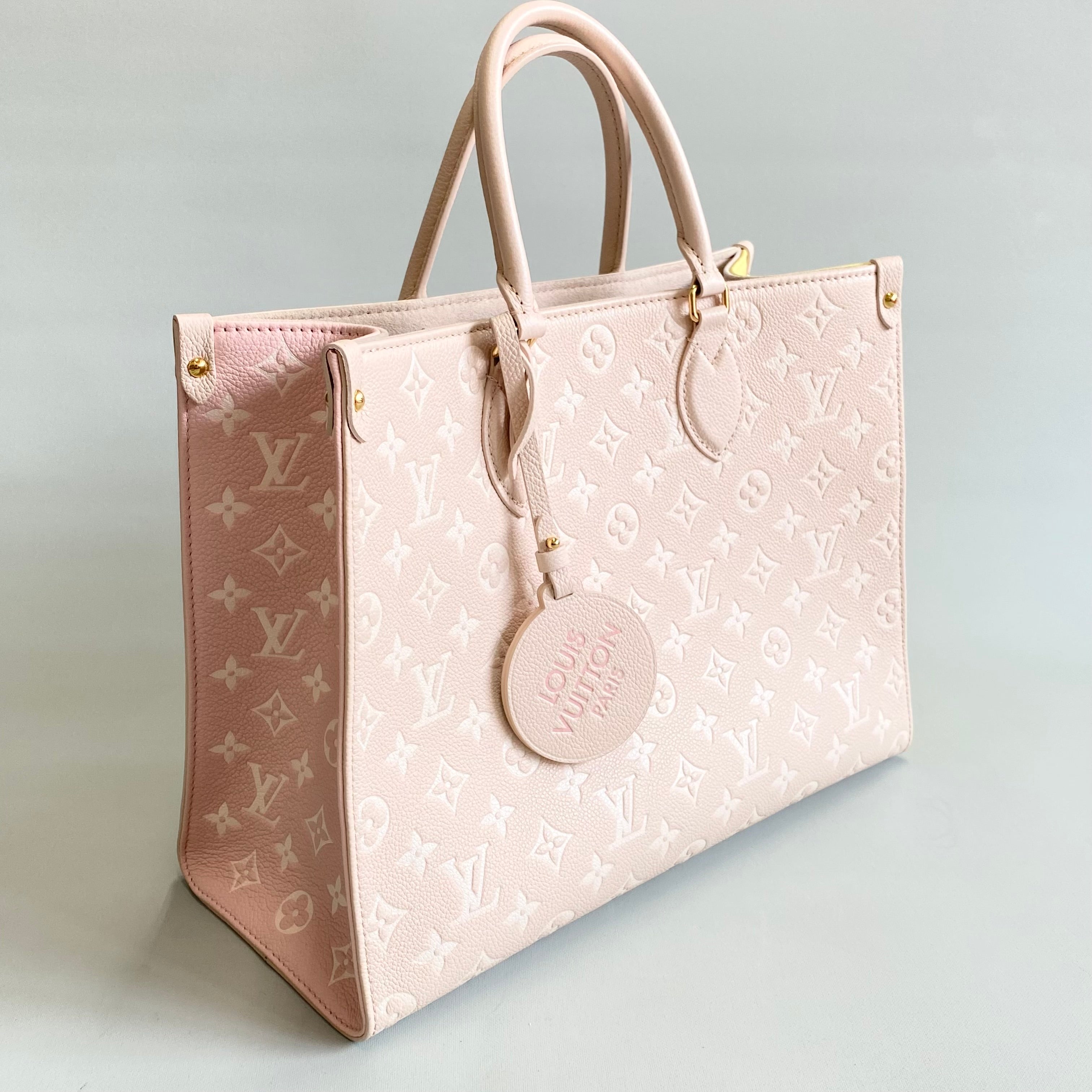 LOUIS VUITTON_（ルイヴィトン）_モノグラムアンプラント_オンザゴーＭＭ_ベージュ/ピンク/イエロー_M46128_中古品