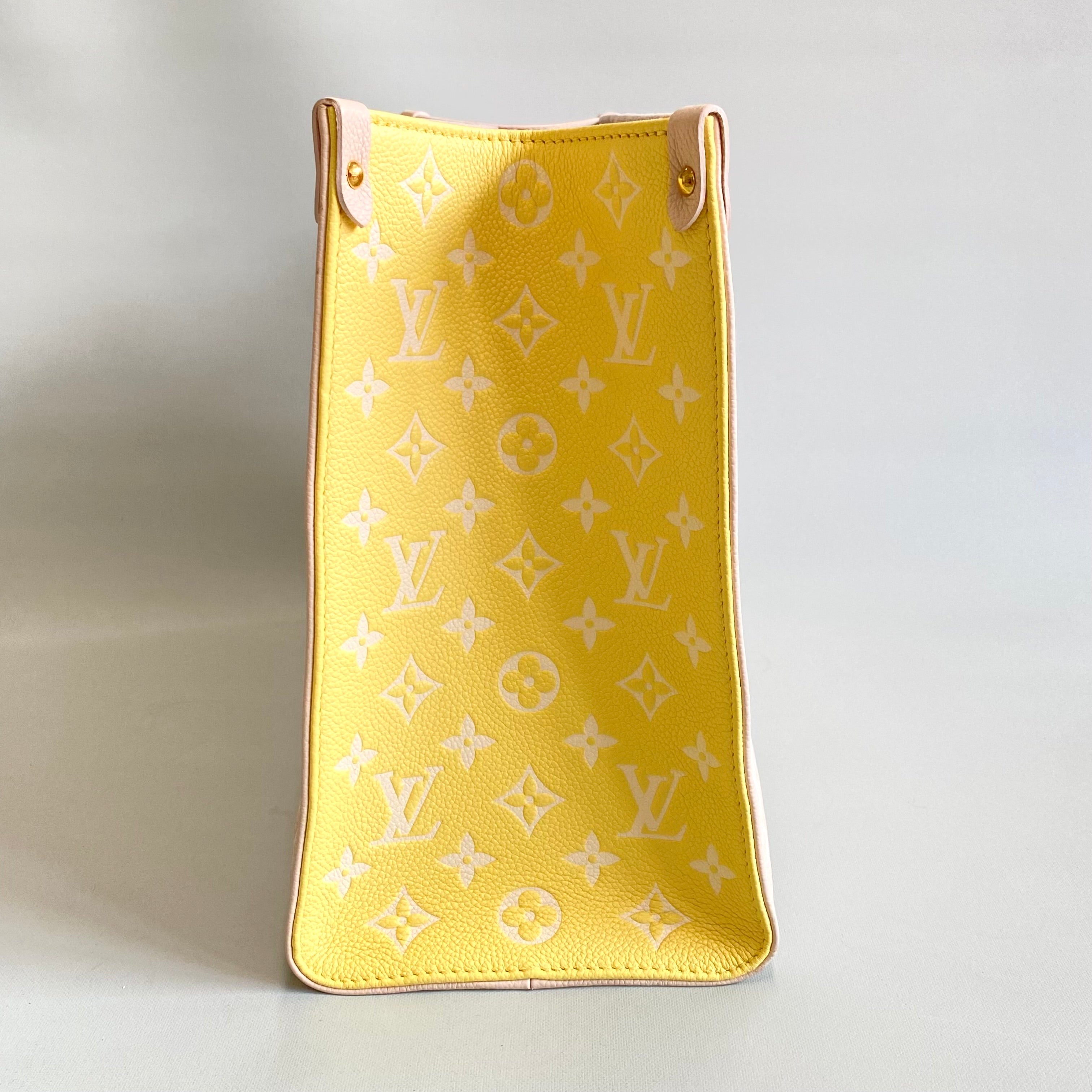 LOUIS VUITTON_（ルイヴィトン）_モノグラムアンプラント_オンザゴーＭＭ_ベージュ/ピンク/イエロー_M46128_中古品