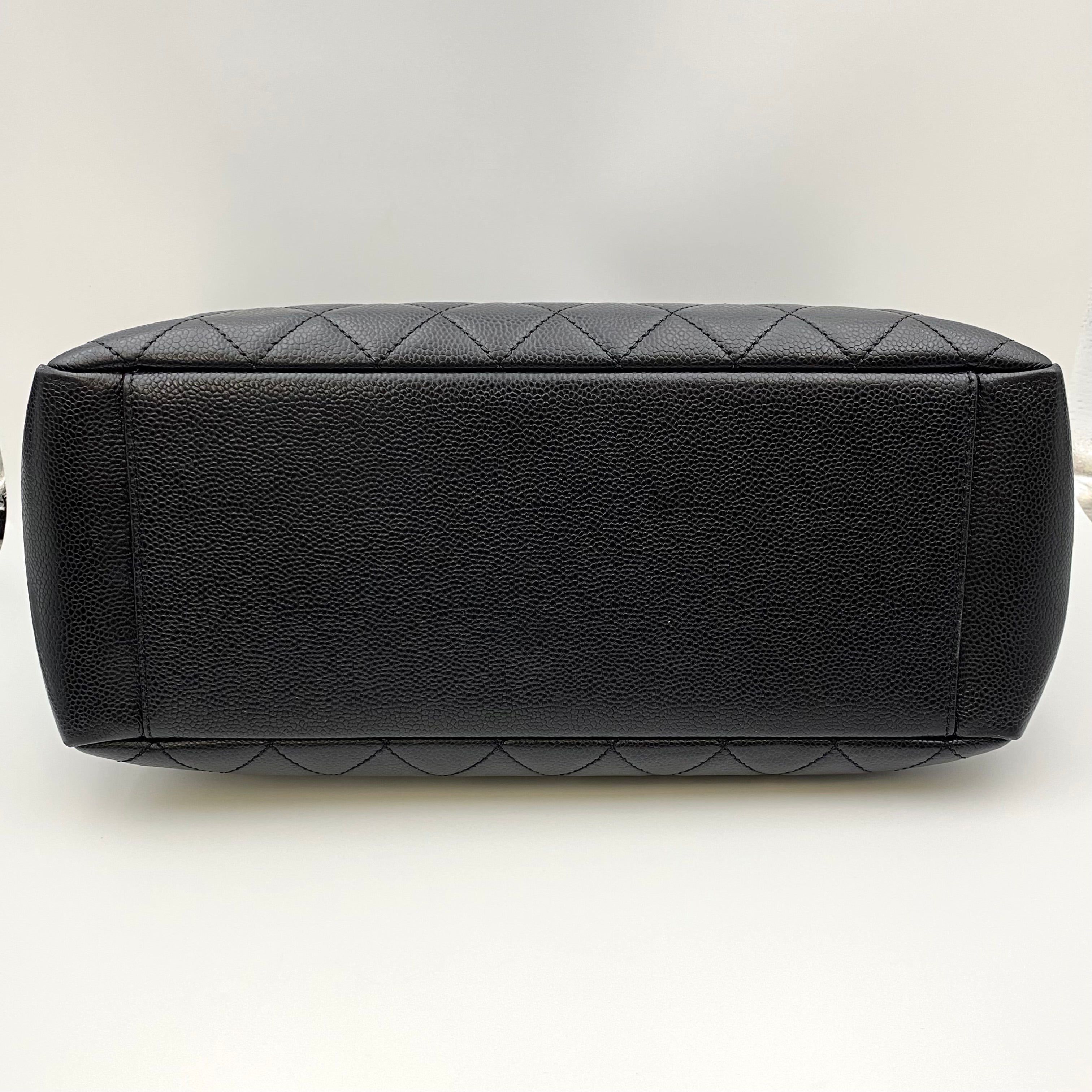 CHANEL_（シャネル）_A50995 キャビアスキン_ブラック/シルバー金具_チェーントート 19番台_中古品