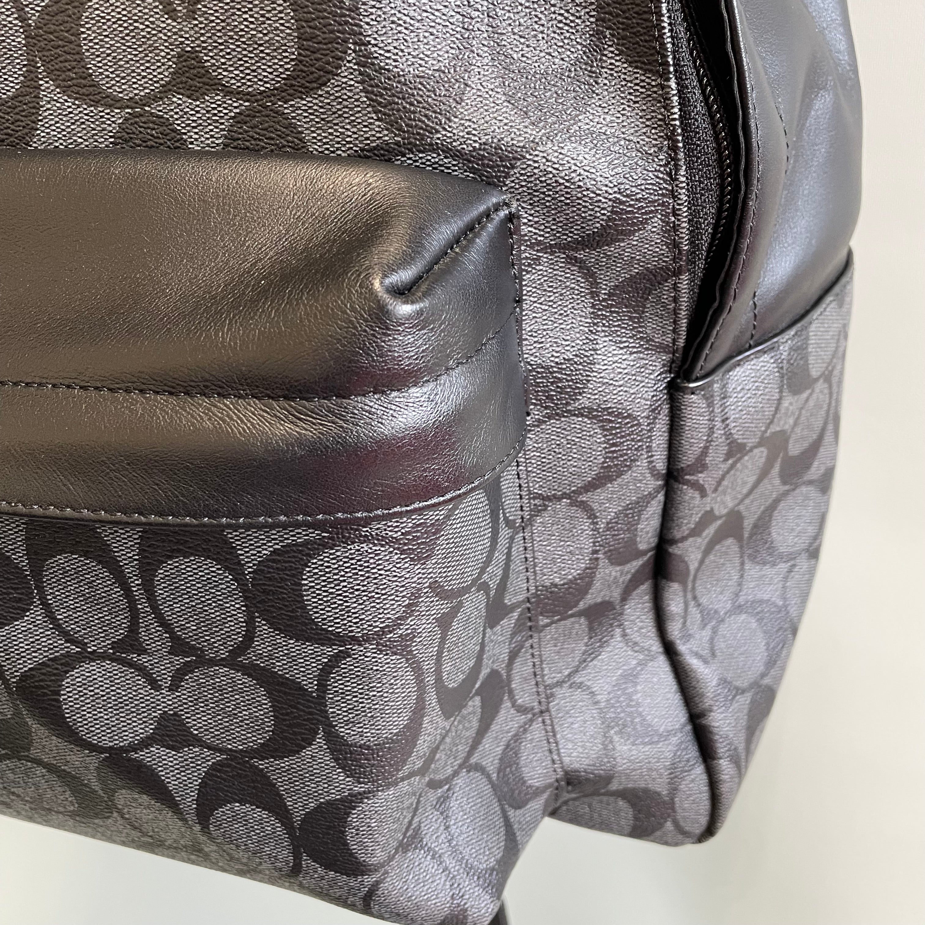 COACH_（コーチ）_シグネチャー リュック_F55398 _チャコールxブラック_中古品