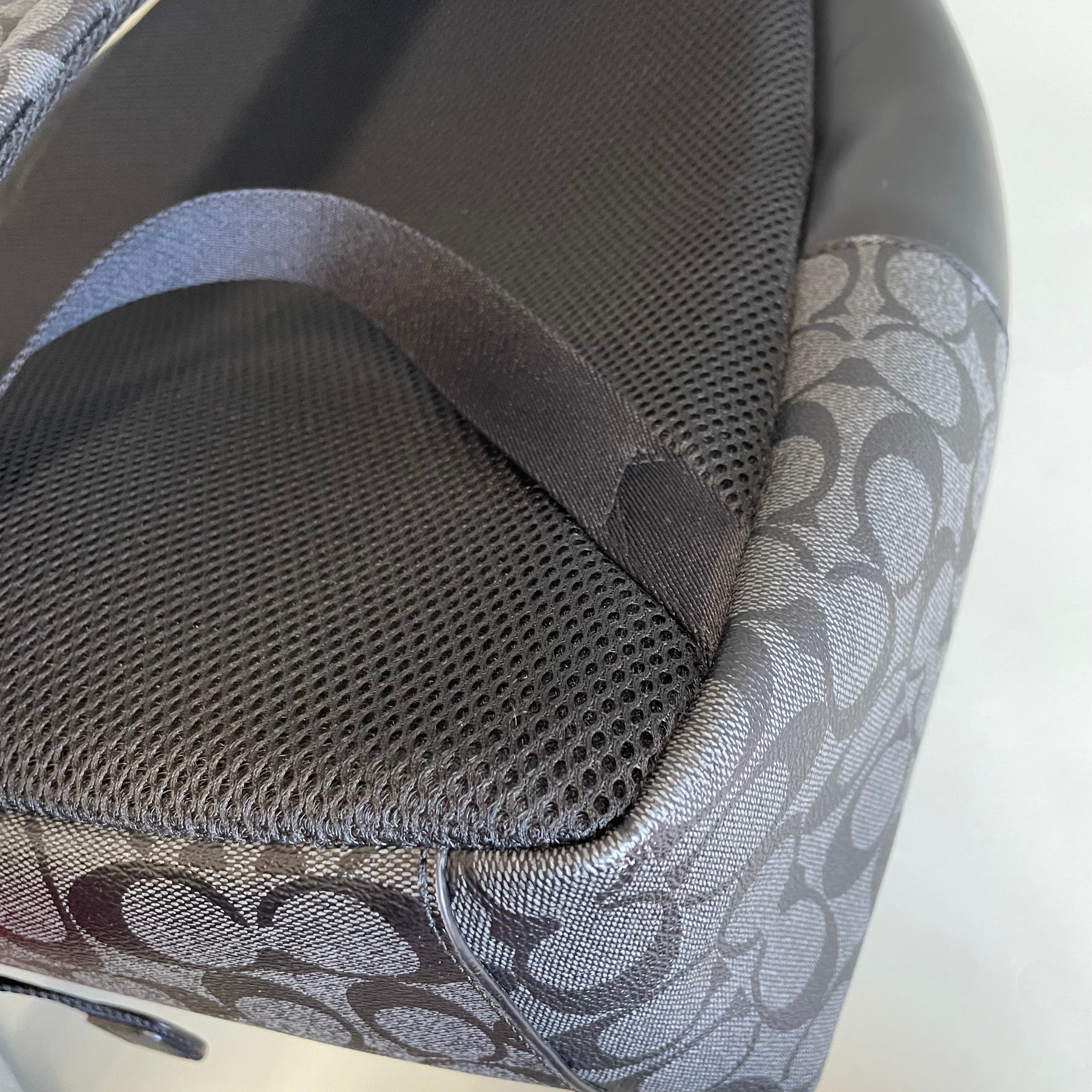 COACH_（コーチ）_シグネチャー リュック_F55398 _チャコールxブラック_中古品