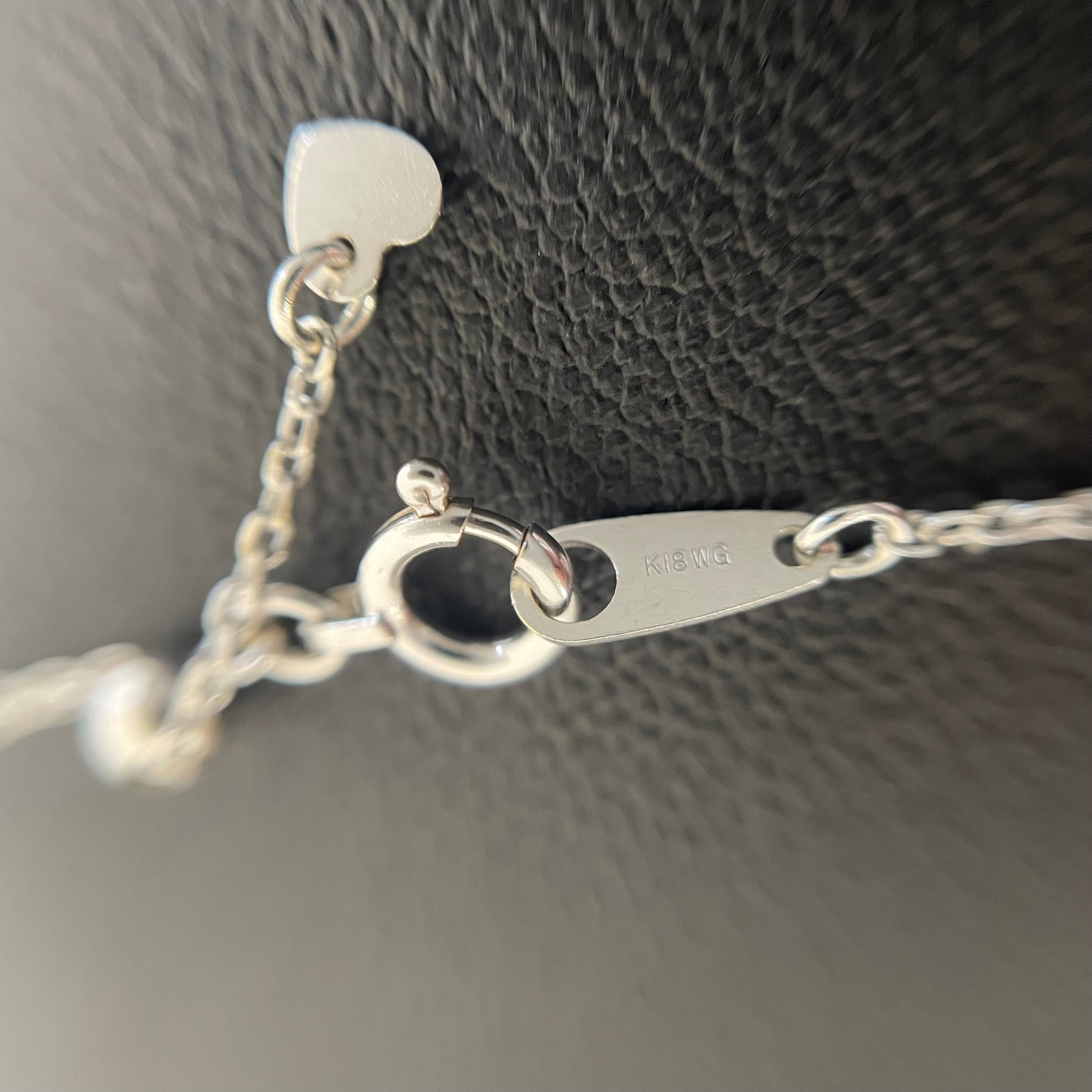 ノンブランド _K18WG _ダイヤモンド _クロスペンダント_ネックレス FD1.0ct／4.4g _中古品