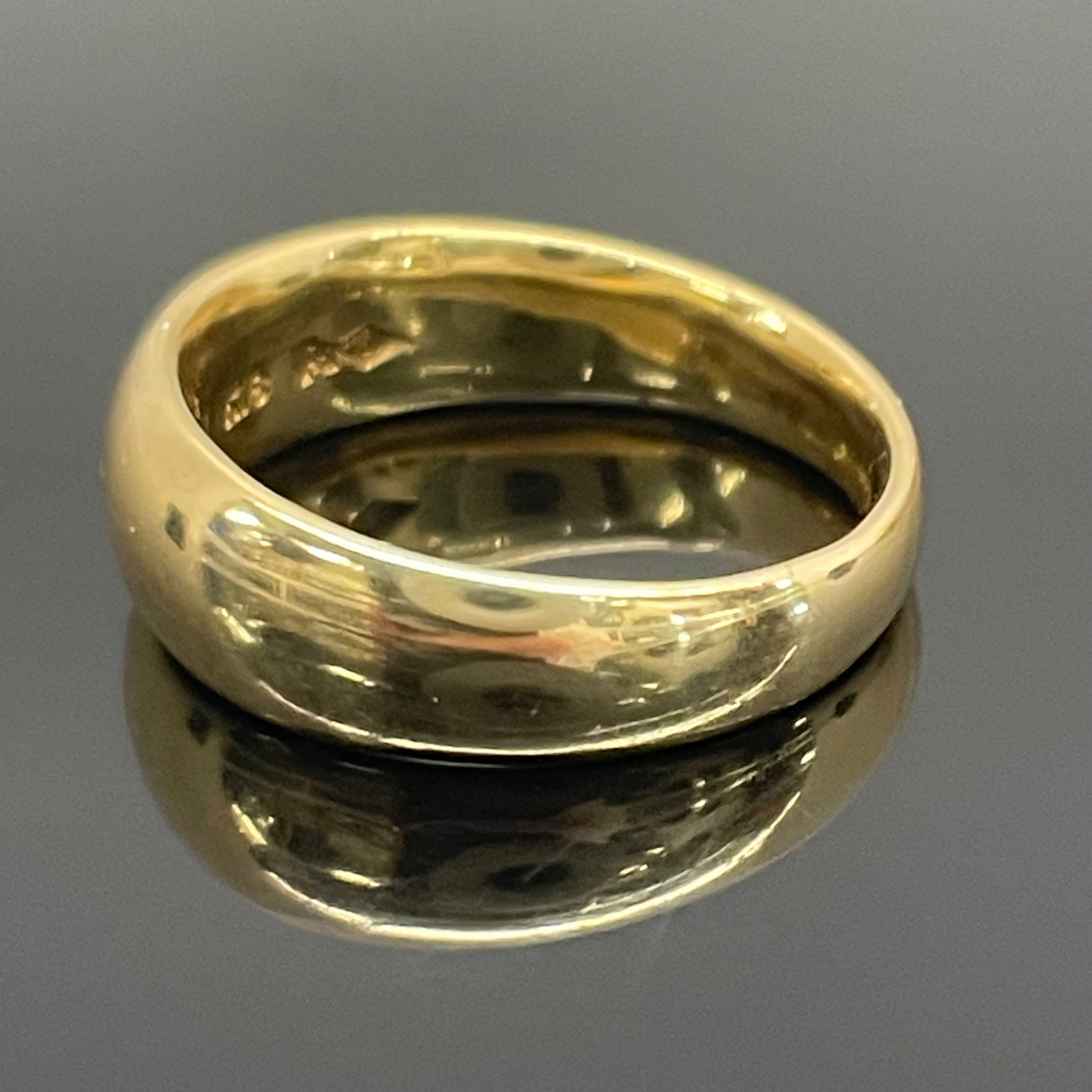 ノンブランド _K18甲丸リング _7.6g／＃15号 _中古品