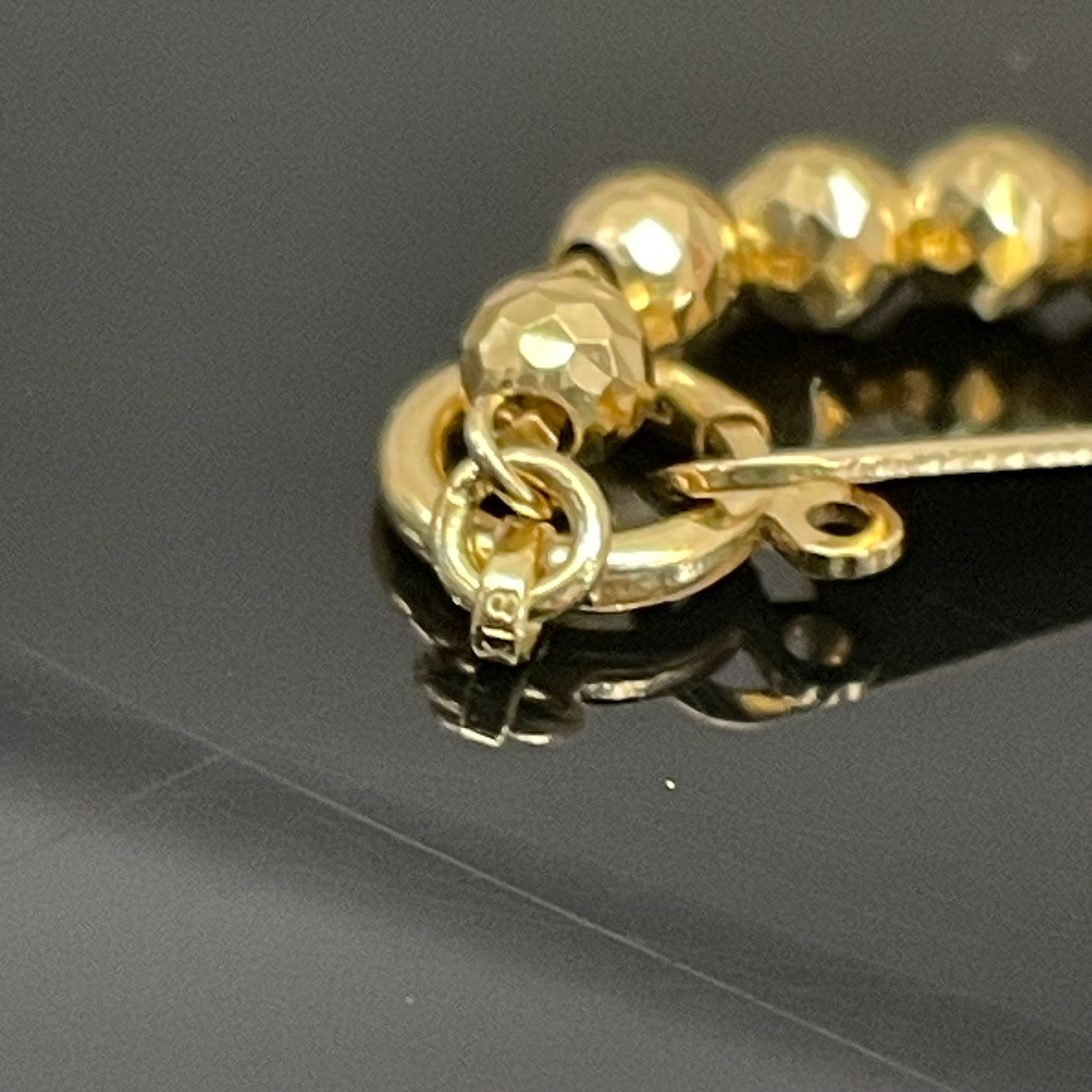 ノンブランド _ミラーボール _K18ネックレス _12. 2g／55cm _中古品