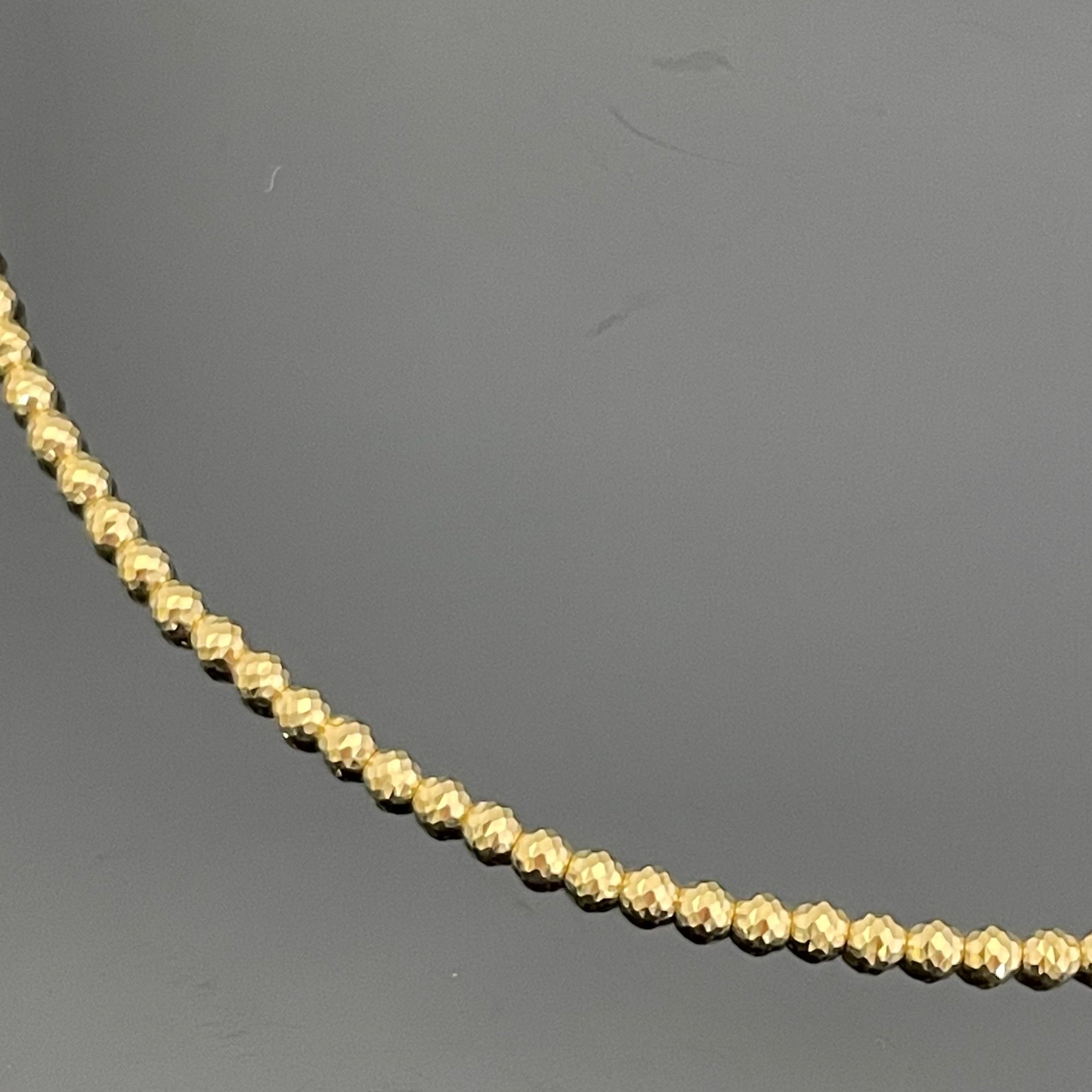 ノンブランド _ミラーボール _K18ネックレス _12. 2g／55cm _中古品