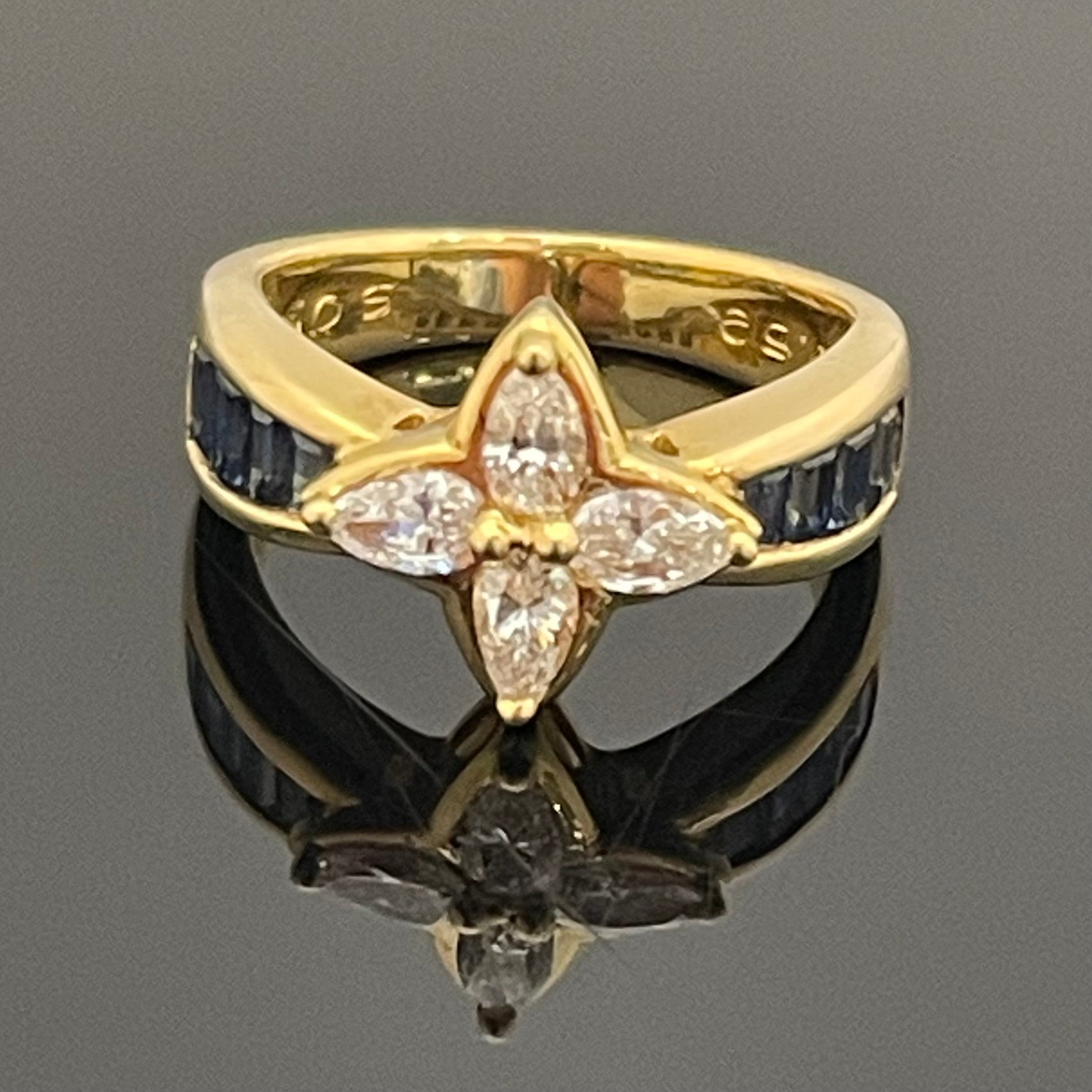 ノンブランド _K18ダイヤモンドリング_D0.59ct/S0.88ct _7.6g/＃11号 _中古品