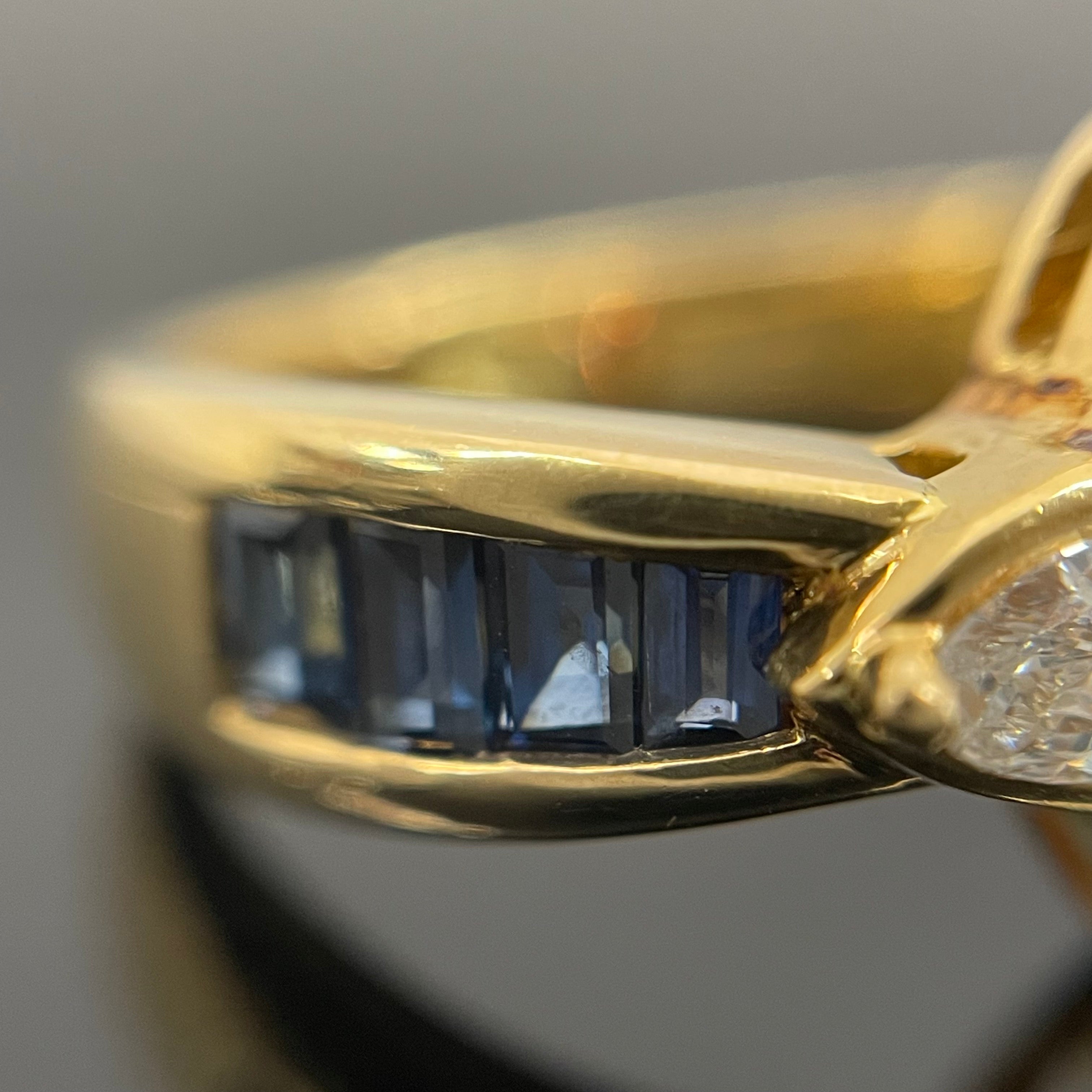 ノンブランド _K18ダイヤモンドリング_D0.59ct/S0.88ct _7.6g/＃11号 _中古品