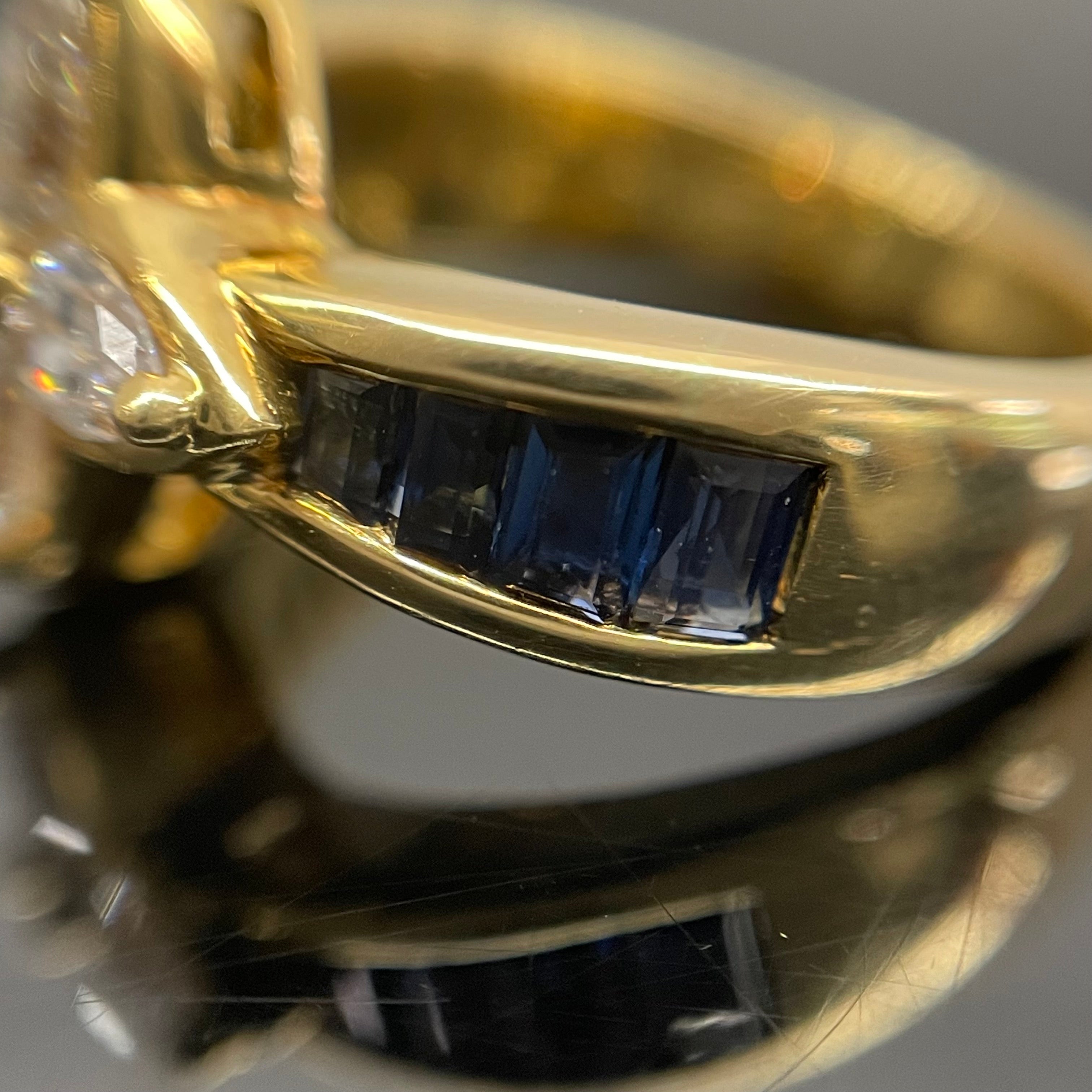 ノンブランド _K18ダイヤモンドリング_D0.59ct/S0.88ct _7.6g/＃11号 _中古品