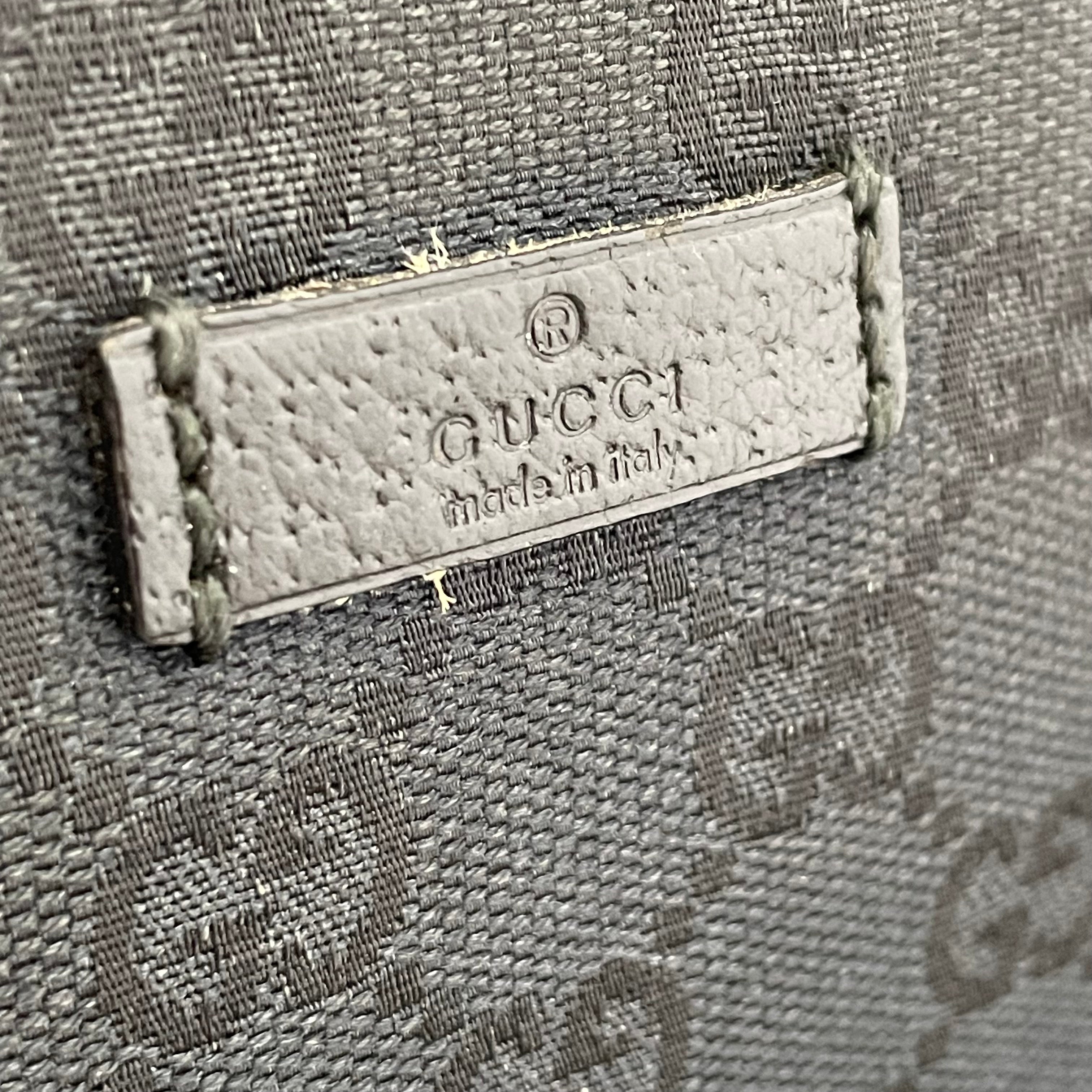 GUCCI_（グッチ)_GGキャンバス_ショルダーバック_114273ブラック_中古品