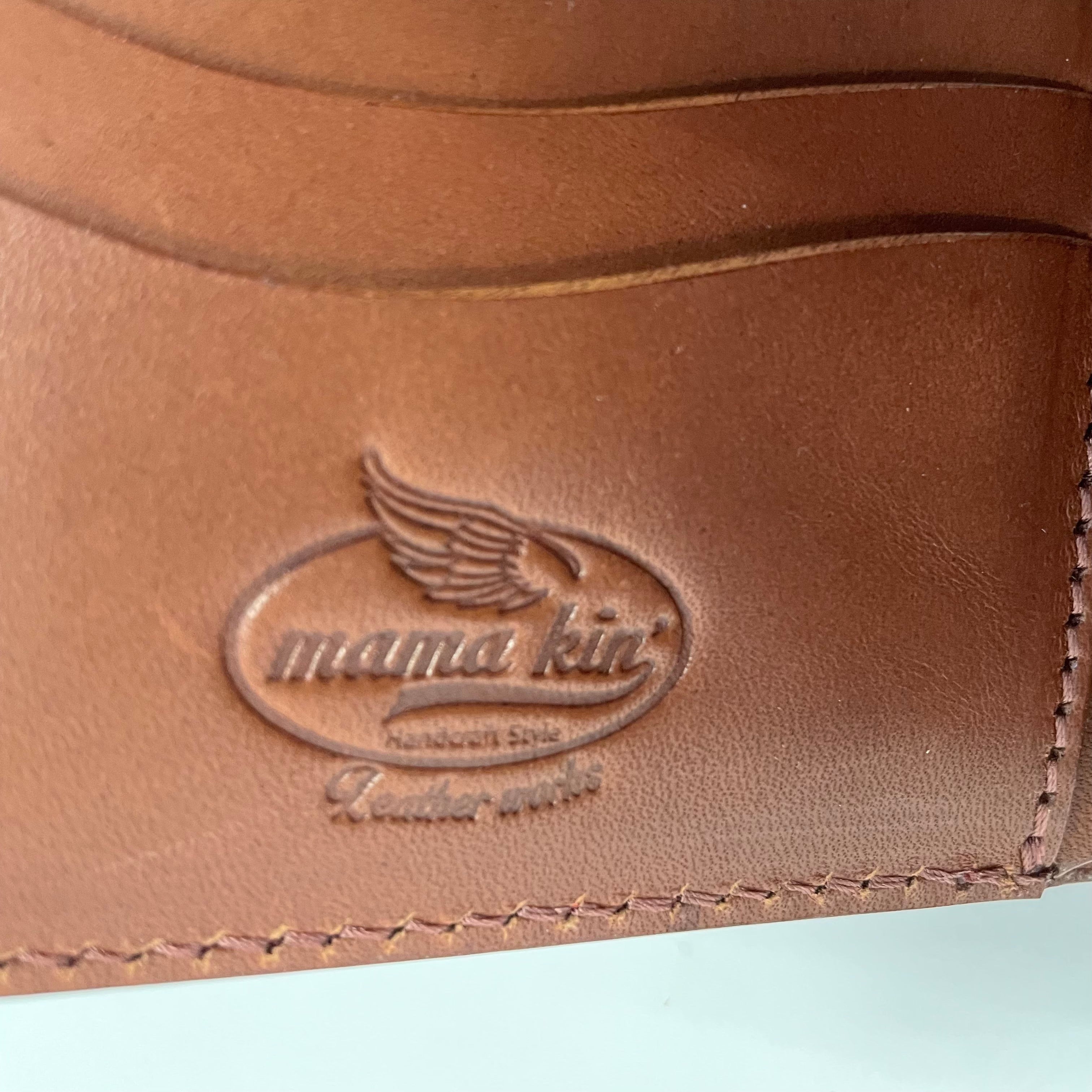 MAMA KIN_コードバン/二つ折り財布_栃木レザー/レザーウォレット_中古品