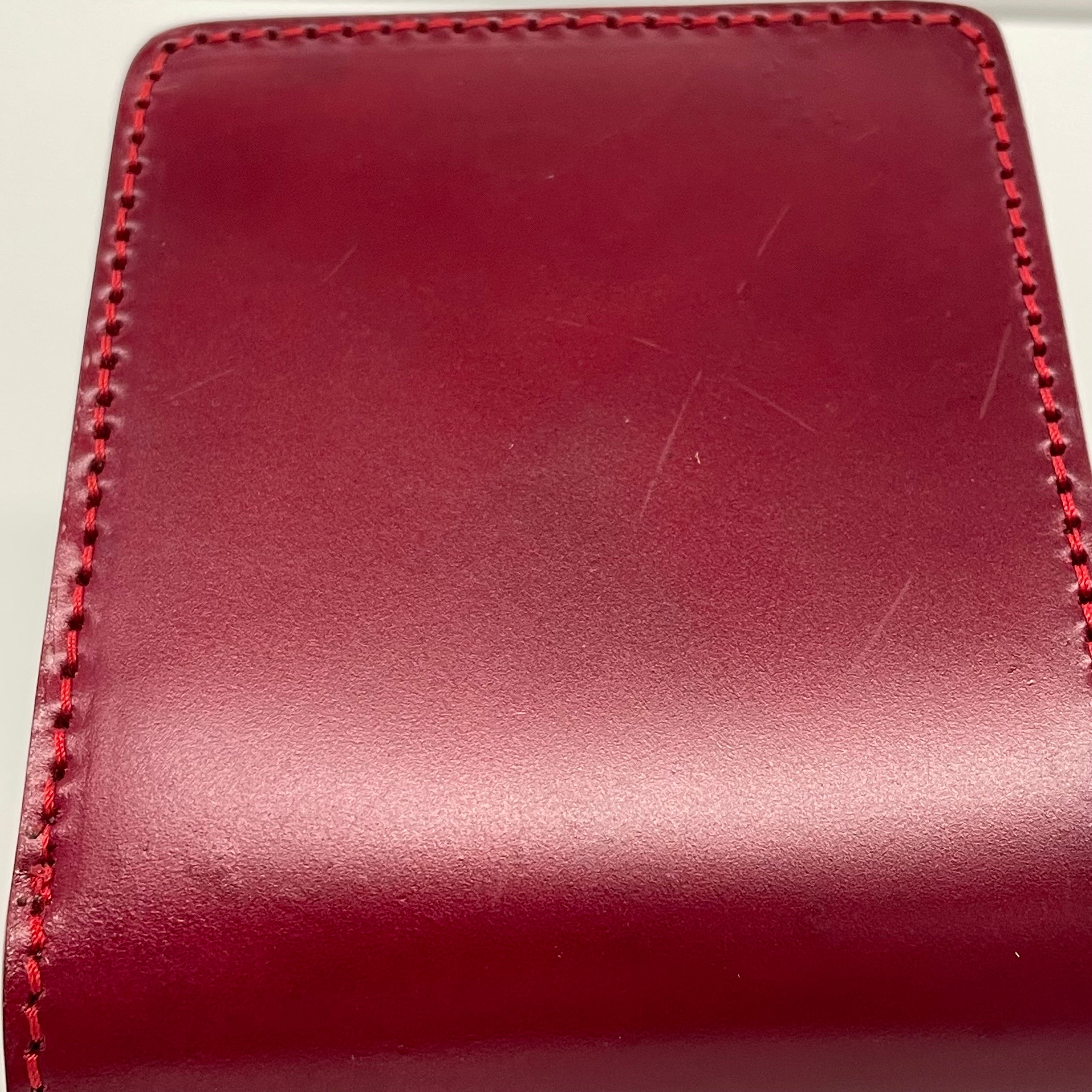 MAMA KIN_コードバン/二つ折り財布_栃木レザー/レザーウォレット_中古品