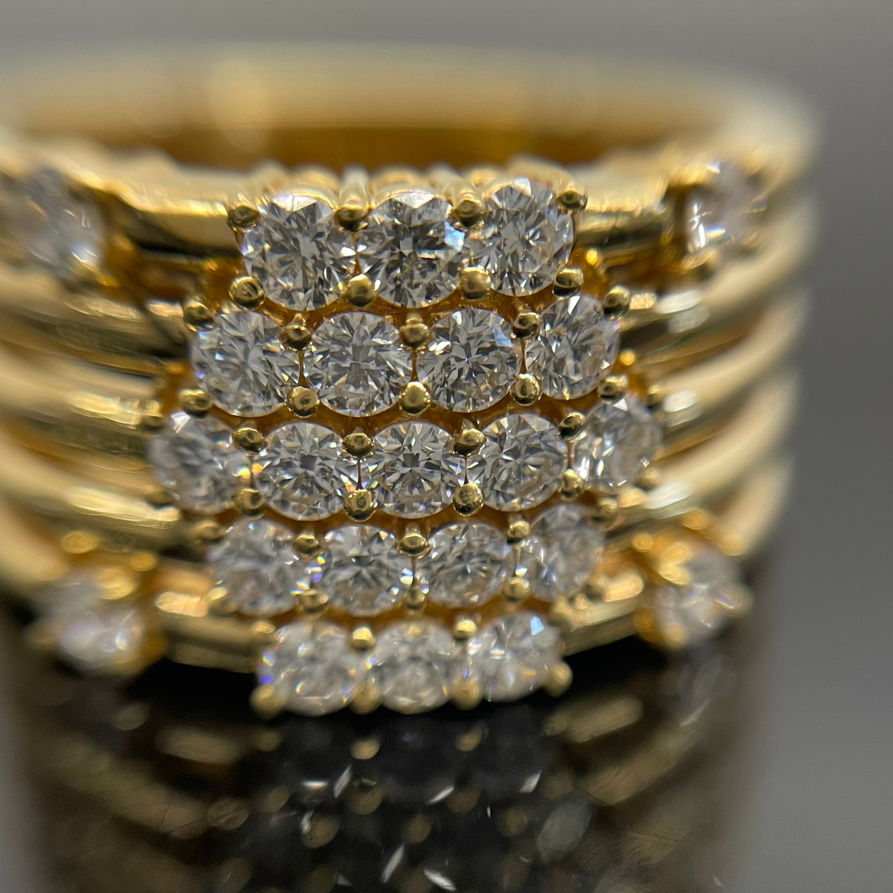 星の砂_K18ダイヤモンドリング_FD0.90ct/13.1g/＃16.5号_中古品