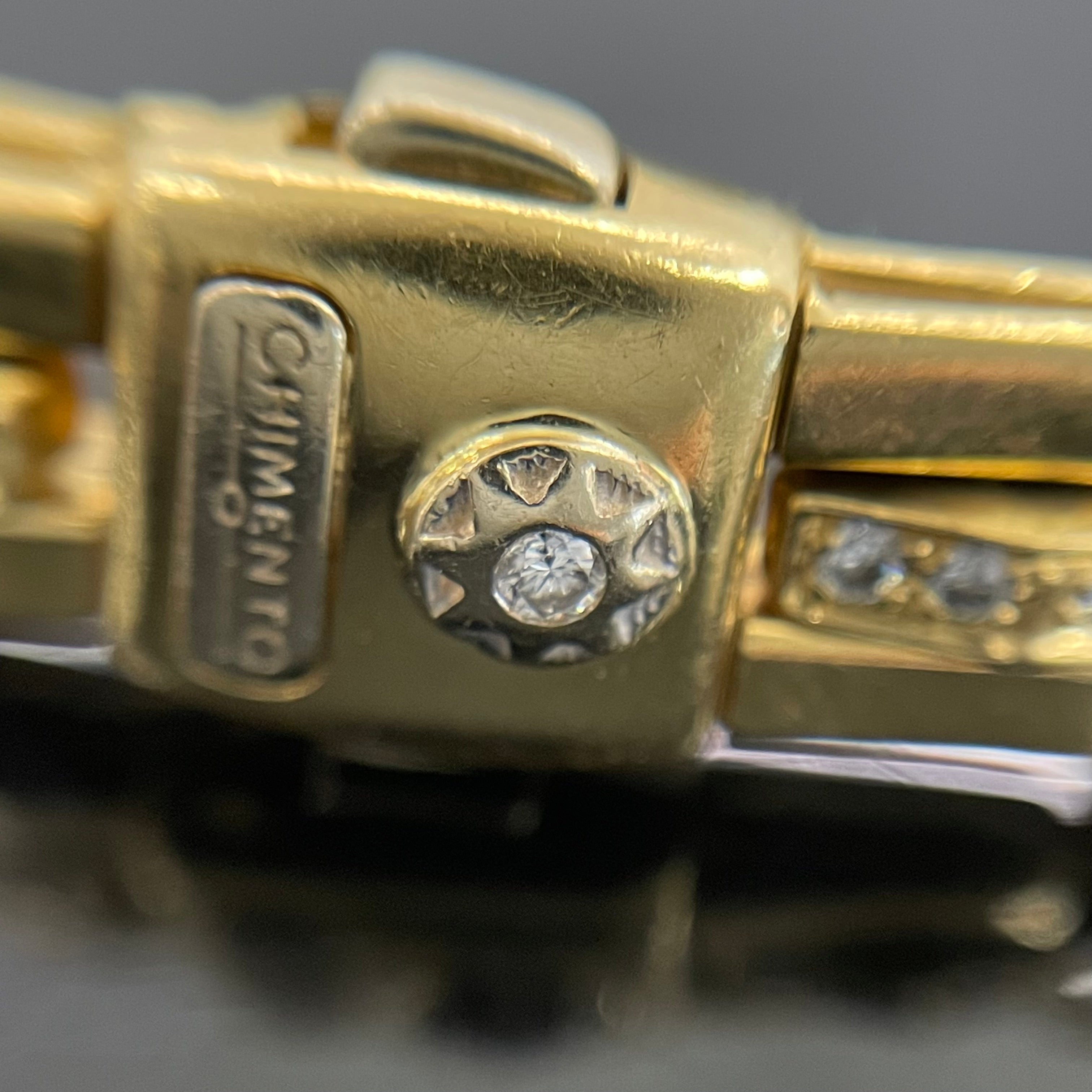 CHIMENTO（キメント)K18ダイヤモンドブレスレット17.5cm／24. 4g 中古品