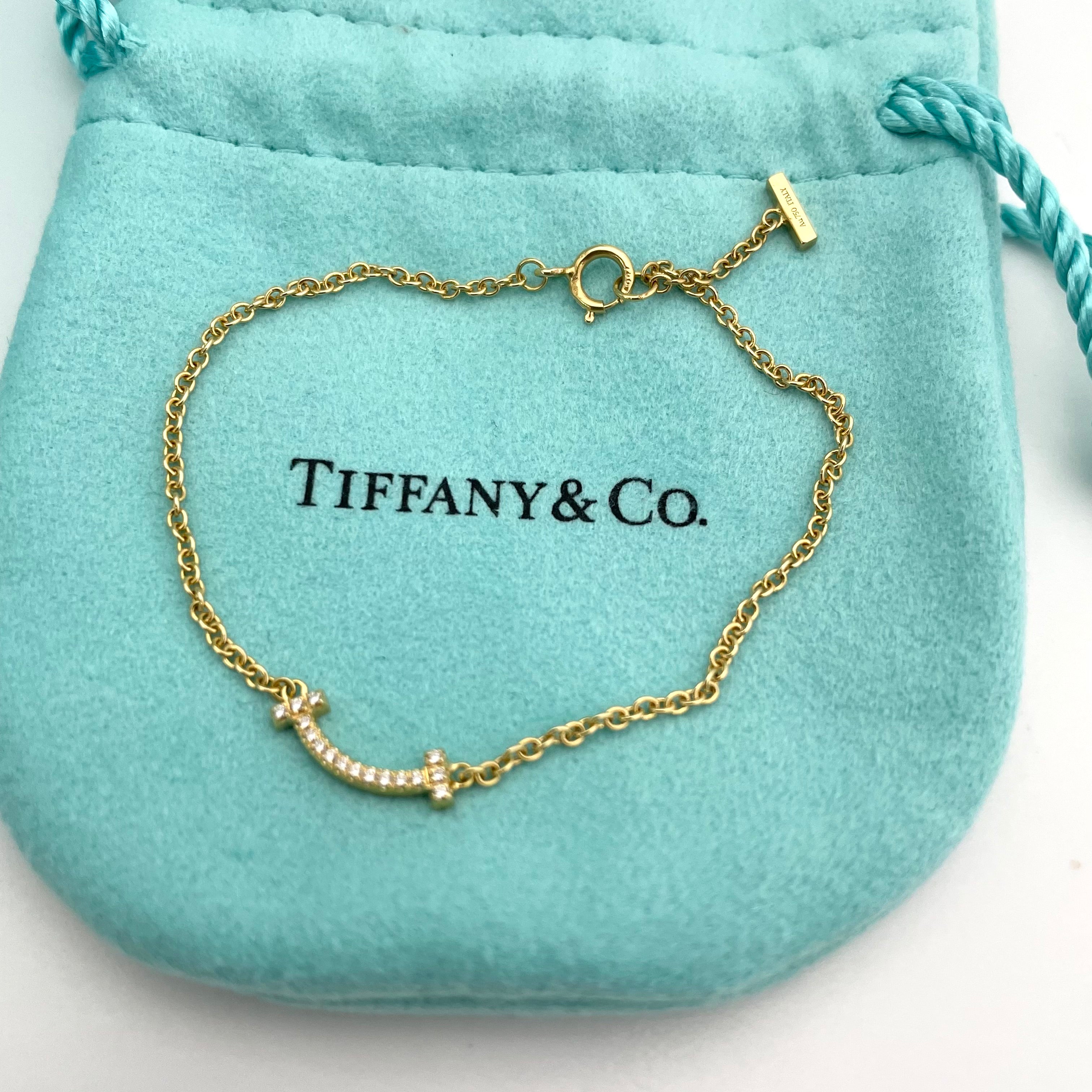 TIFFANY &Co _（ティファニー）_Tスマイルミニ _ダイヤモンドブレスレット_中古品