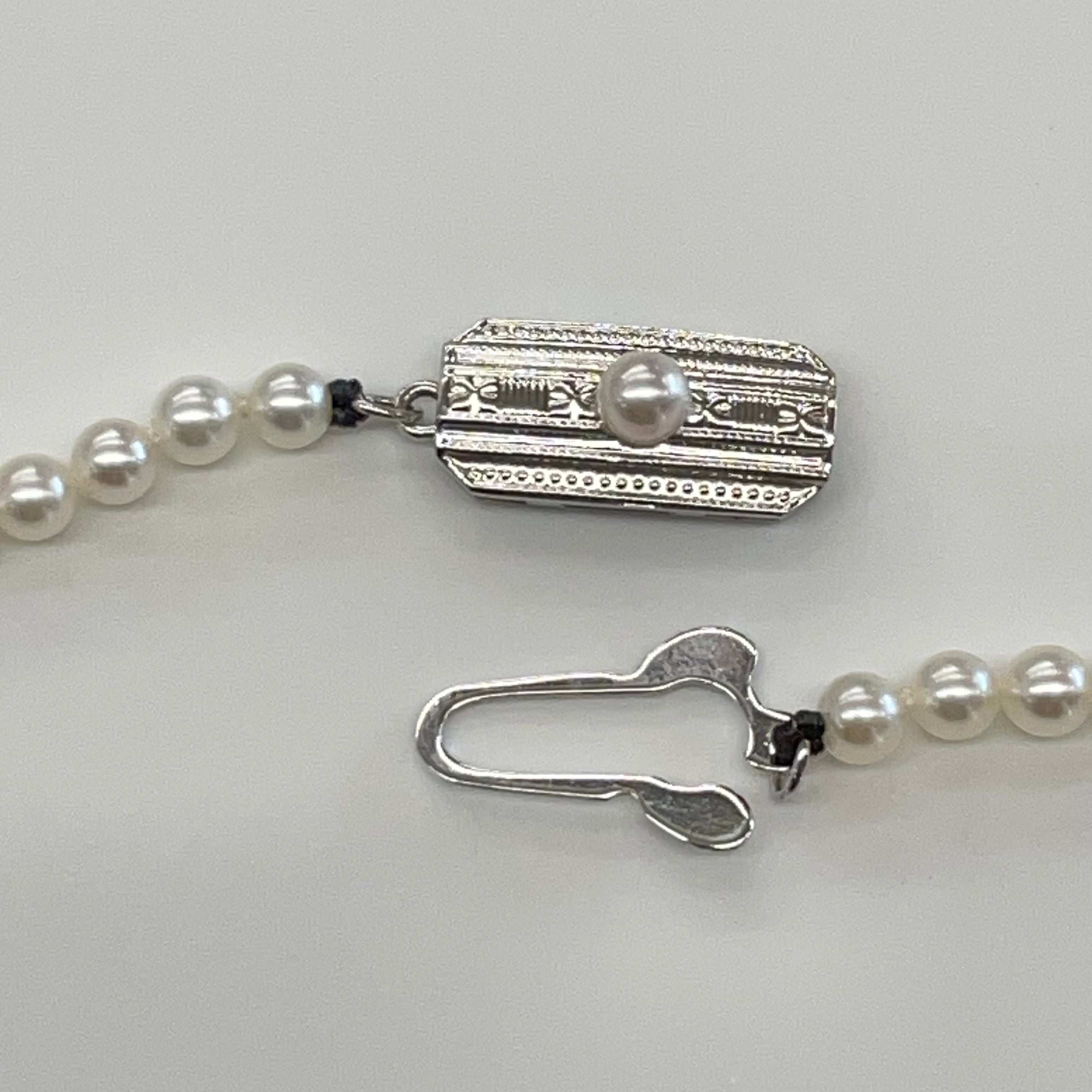 MIKIMOTO _（ミキモト）_ベビーパールネックレス_3.5〜3.9㎜／38cm／留金SV_中古品