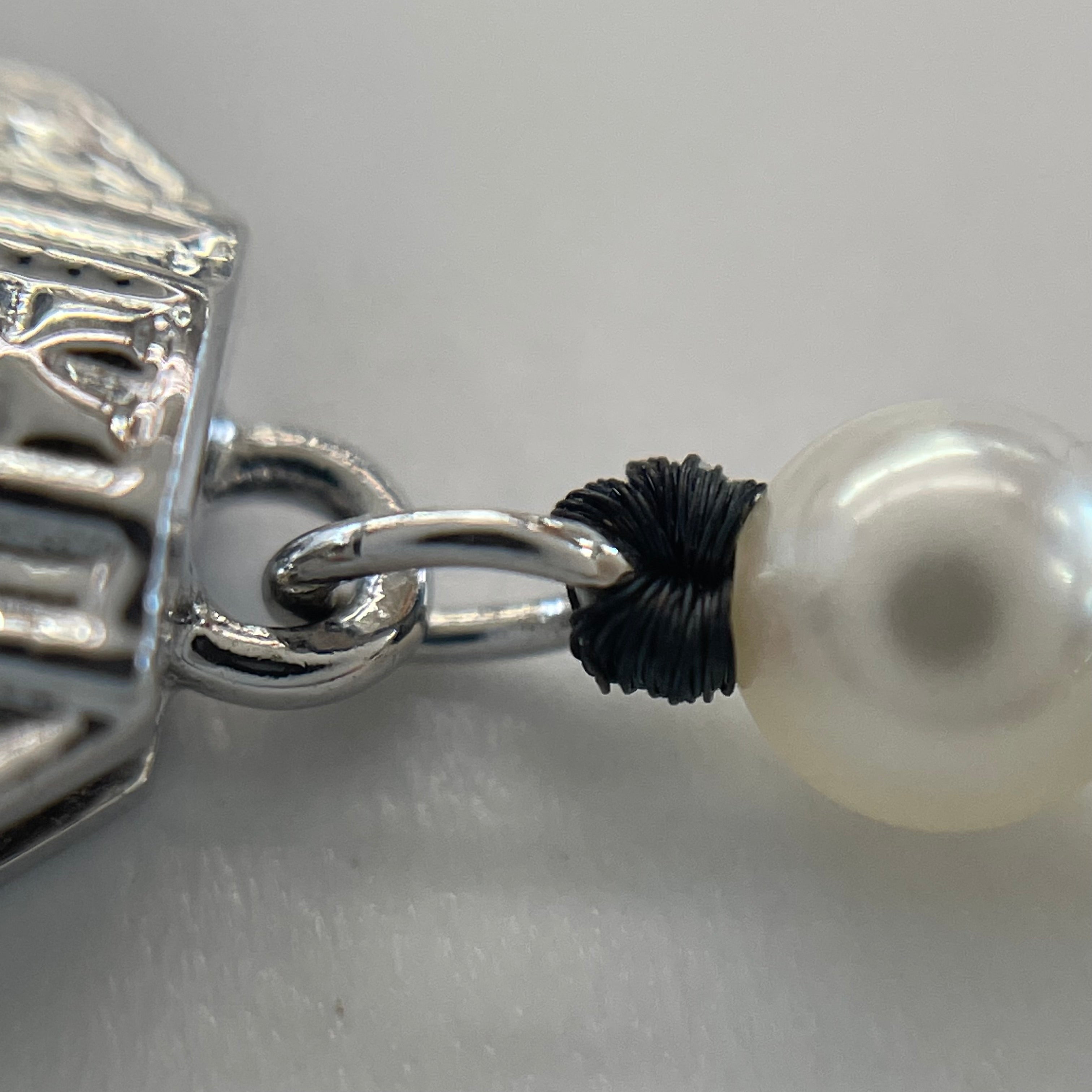 MIKIMOTO _（ミキモト）_ベビーパールネックレス_3.5〜3.9㎜／38cm／留金SV_中古品