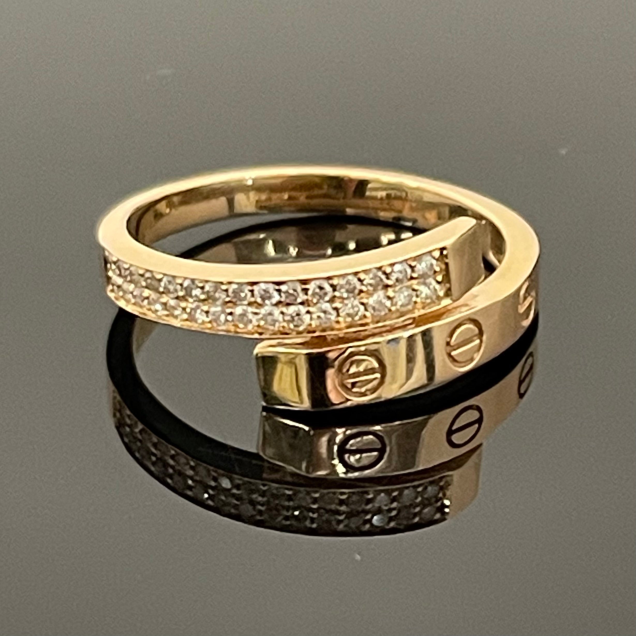 ノンブランド _K18RG_ダイヤモンドリング_FD0.15ct／2.5g／＃12_中古品