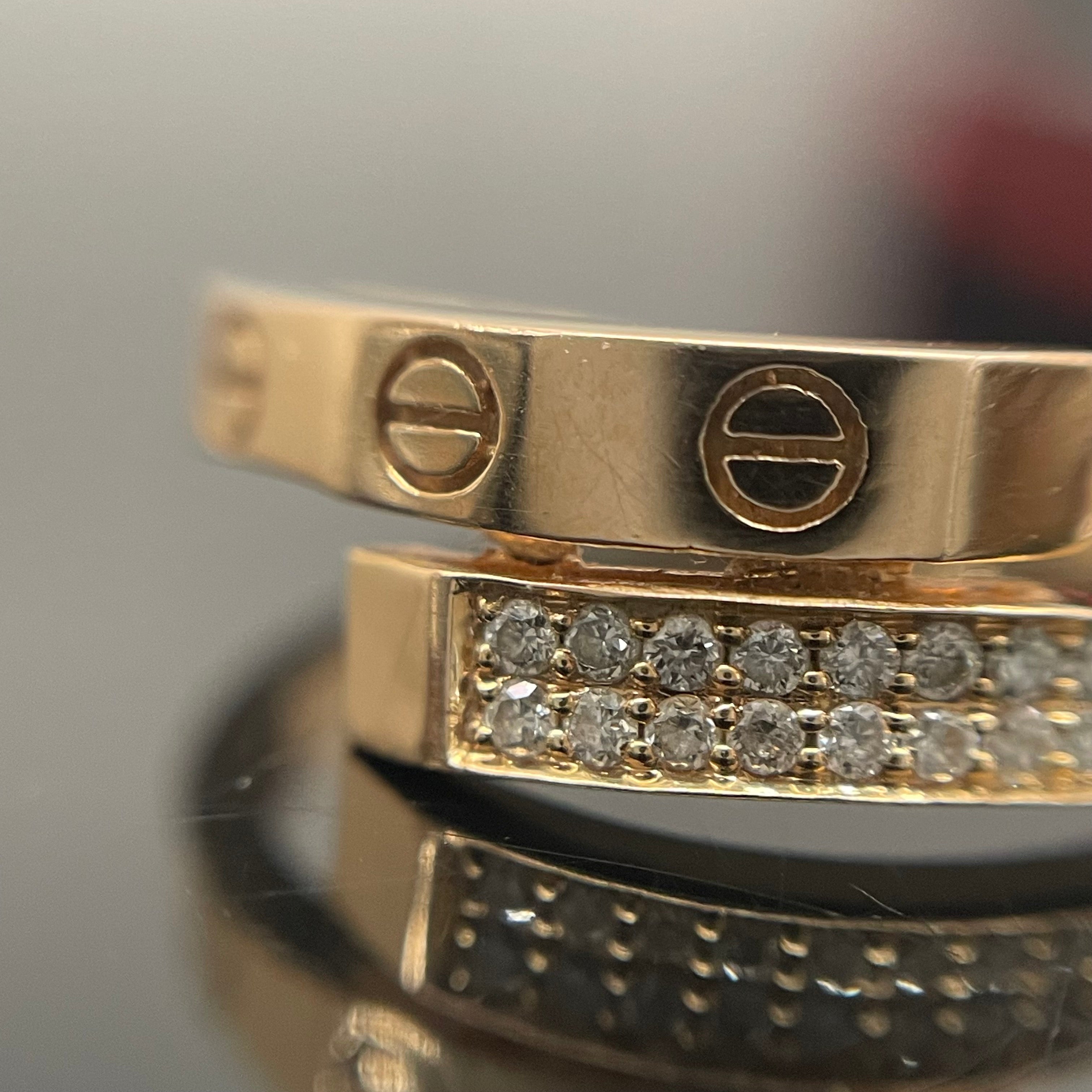 ノンブランド _K18RG_ダイヤモンドリング_FD0.15ct／2.5g／＃12_中古品