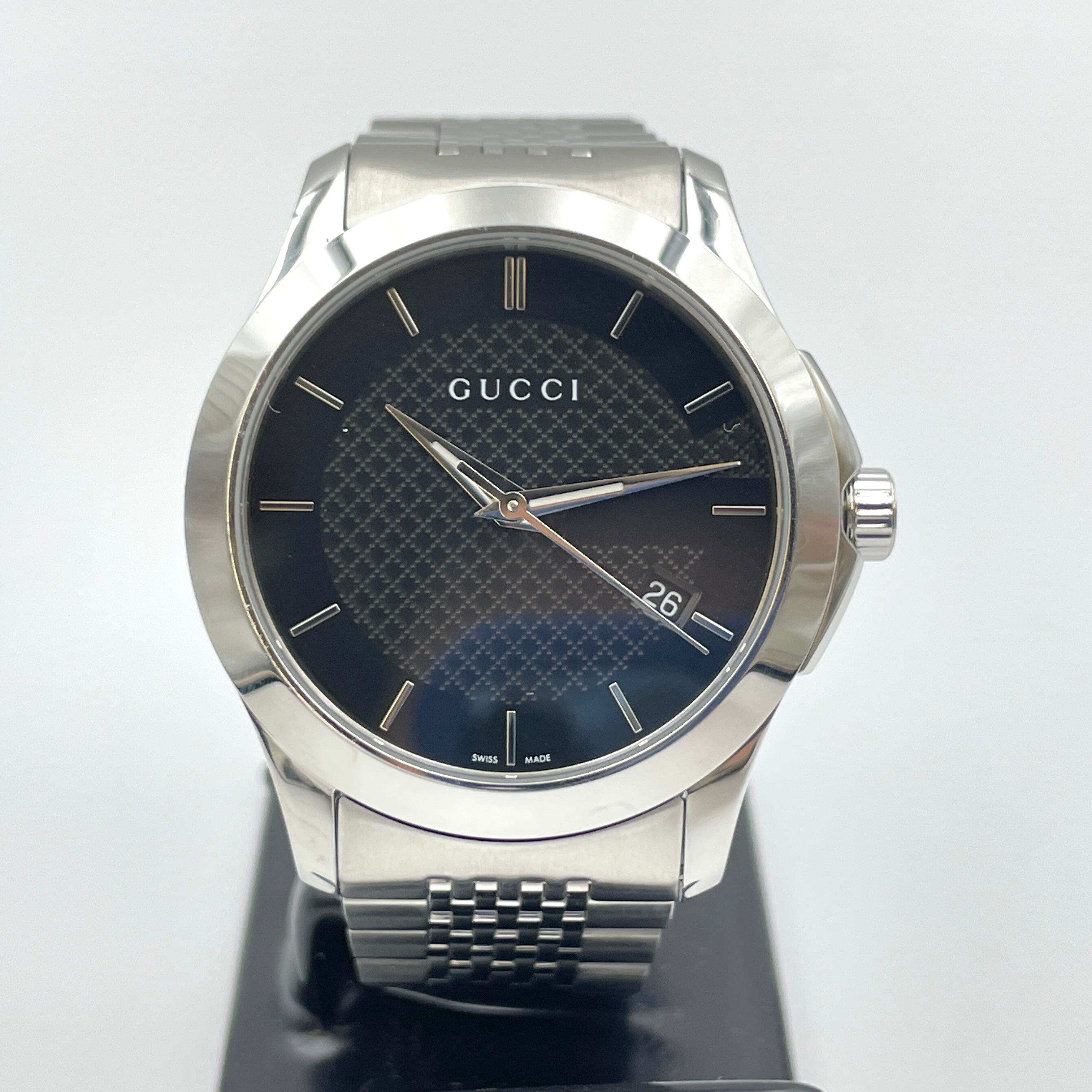 【送料無料】_GUCCI_（グッチ）_Gタイムレス 126.4_QZ 腕時計_中古品