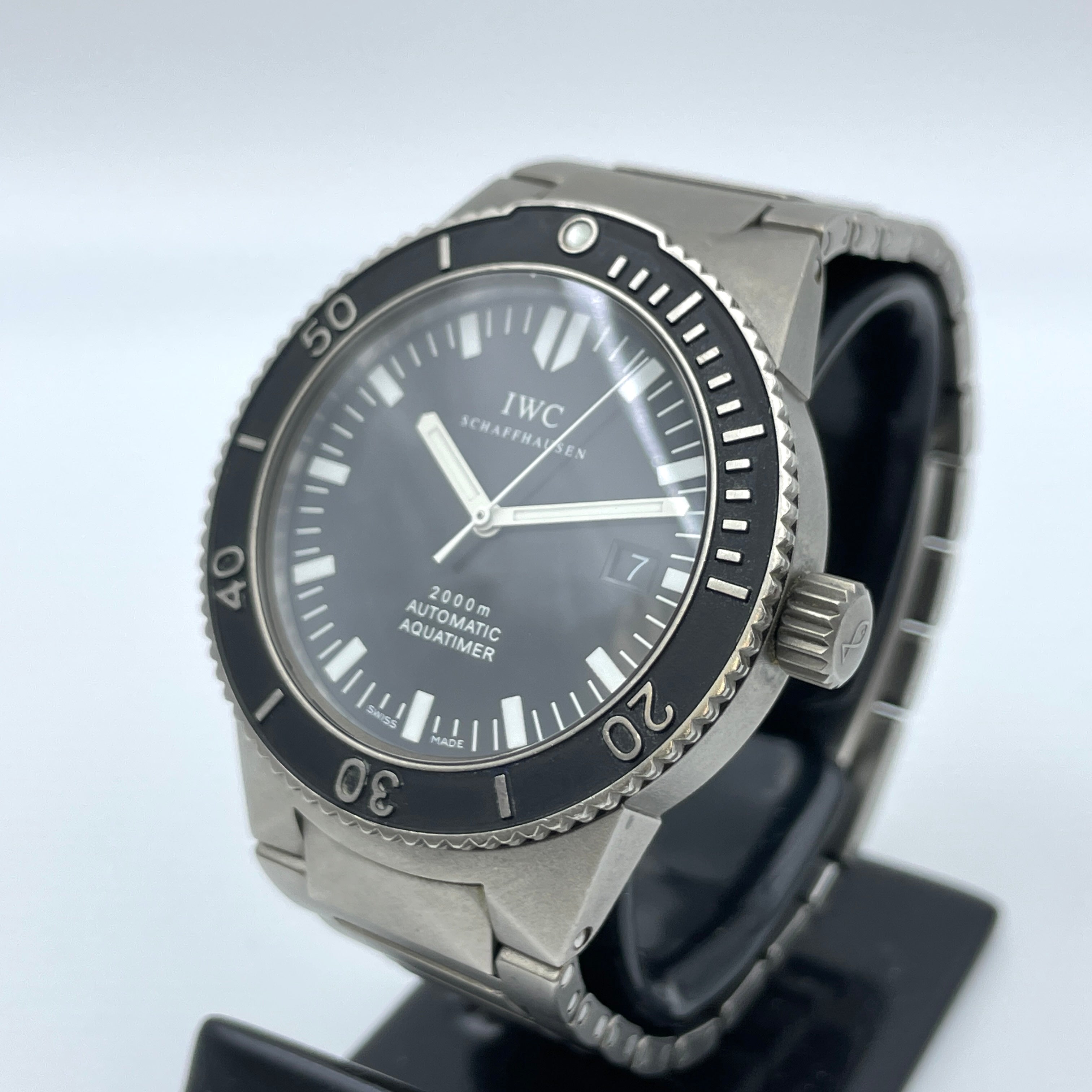 【送料無料】_IWC_（アイダブリューシー）_GSTアクアタイマー_IW353601_チタン 2000M_自動巻 腕時計_中古品