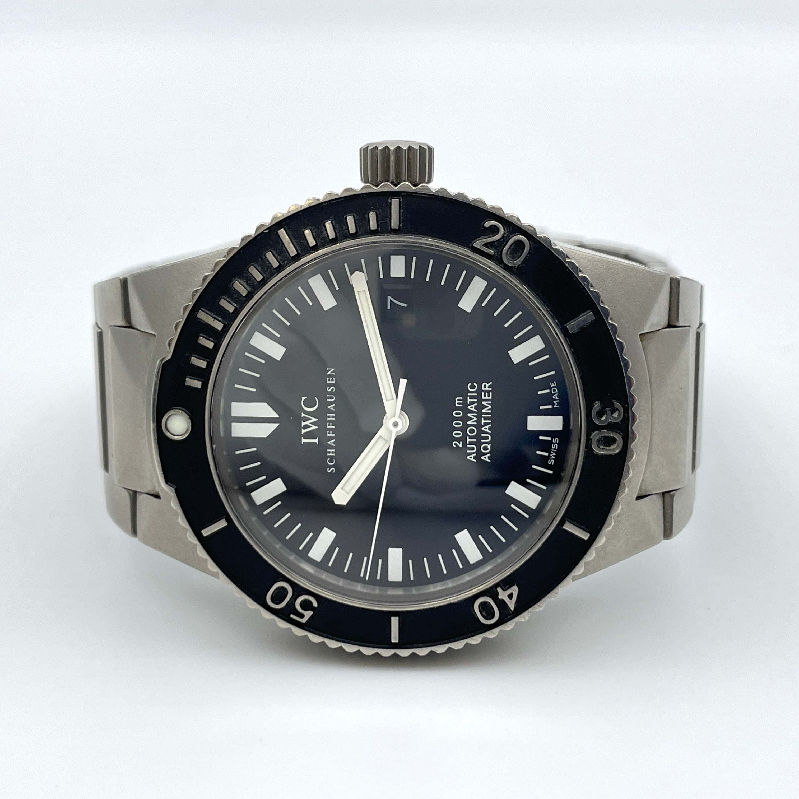 【送料無料】_IWC_（アイダブリューシー）_GSTアクアタイマー_IW353601_チタン 2000M_自動巻 腕時計_中古品