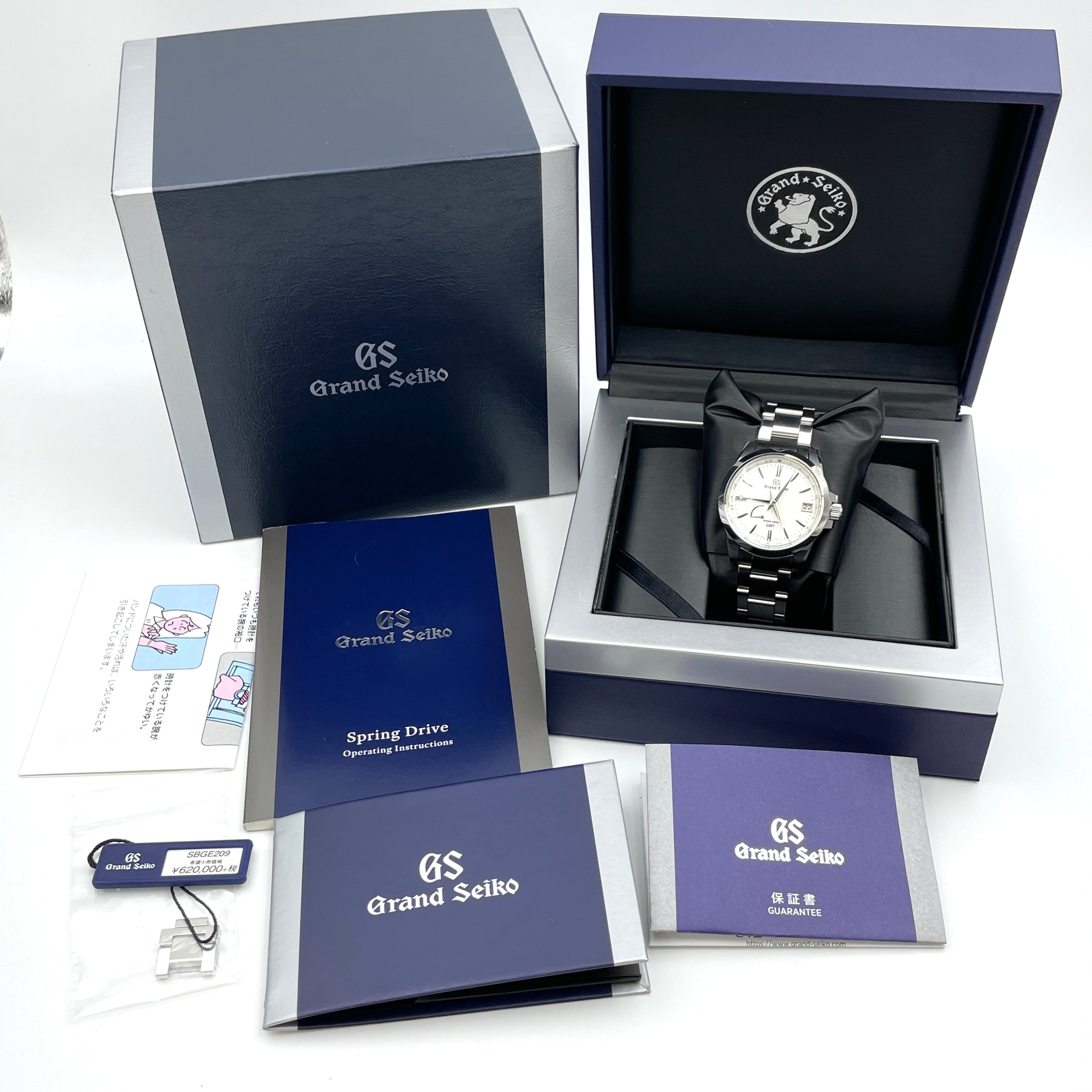 【送料無料】_ Grand Seiko_（グランドセイコー）_ヘリテージコレクション _スプリングドライブGMT _SBGE209 _中古品