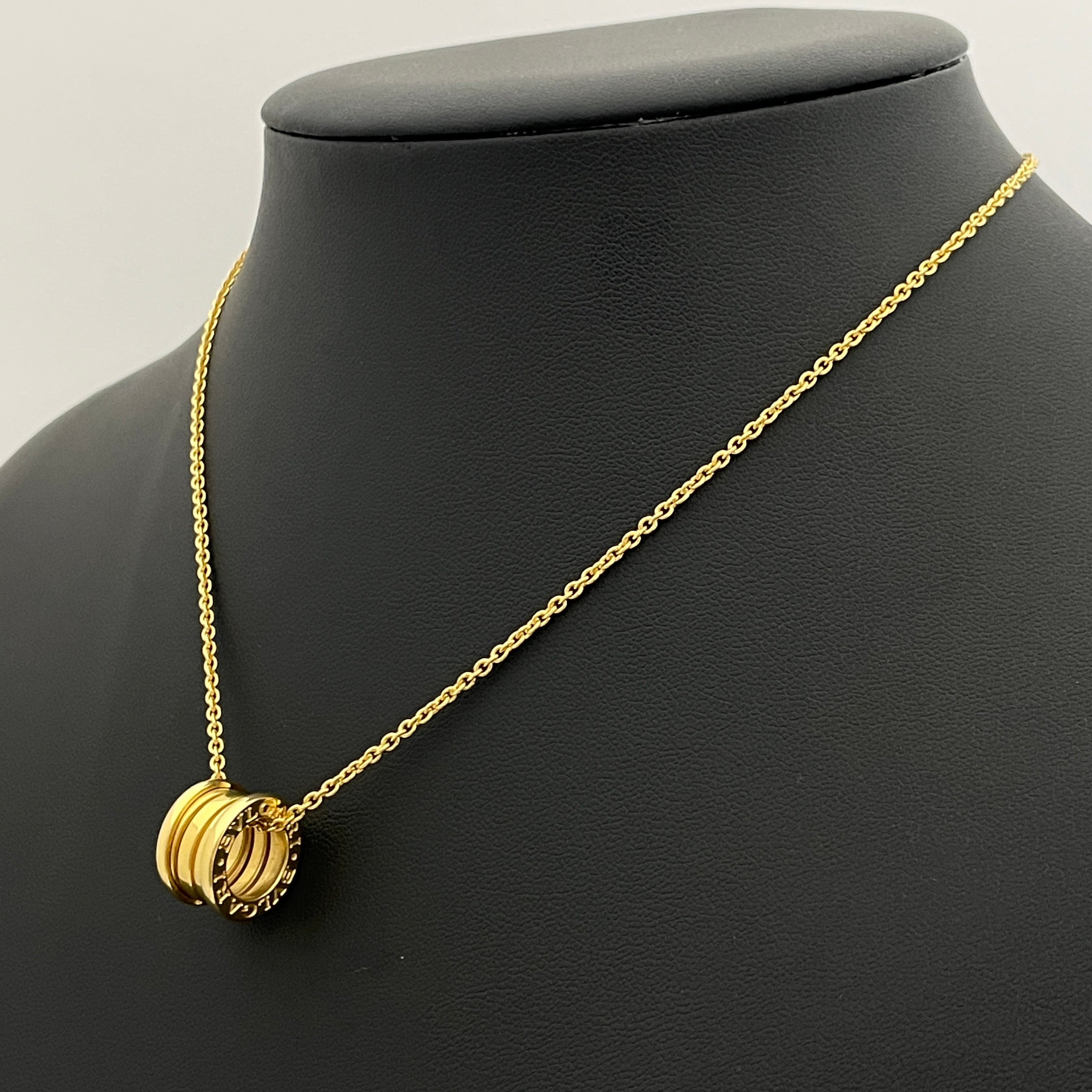 BVLGARI_（ブルガリ）_B-ZERO1 ネックレス_Au750 イエローゴールド_中古品