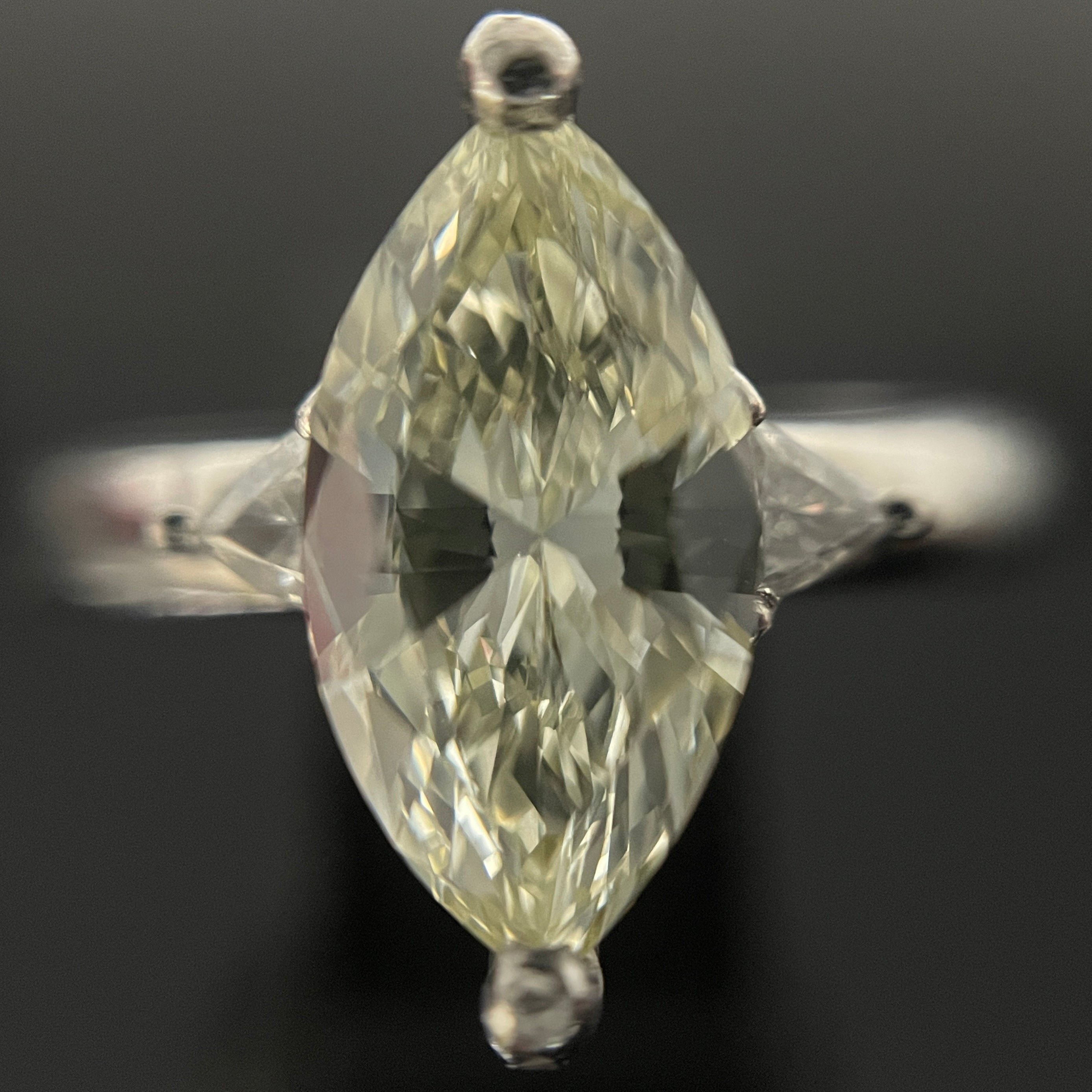 ノンブランド_Pt900 ダイヤモンドリング_D1.508ct(LY-SI1-MQ) FD0.14ct 7.1g_中央宝石研究所ソーティング_中古品