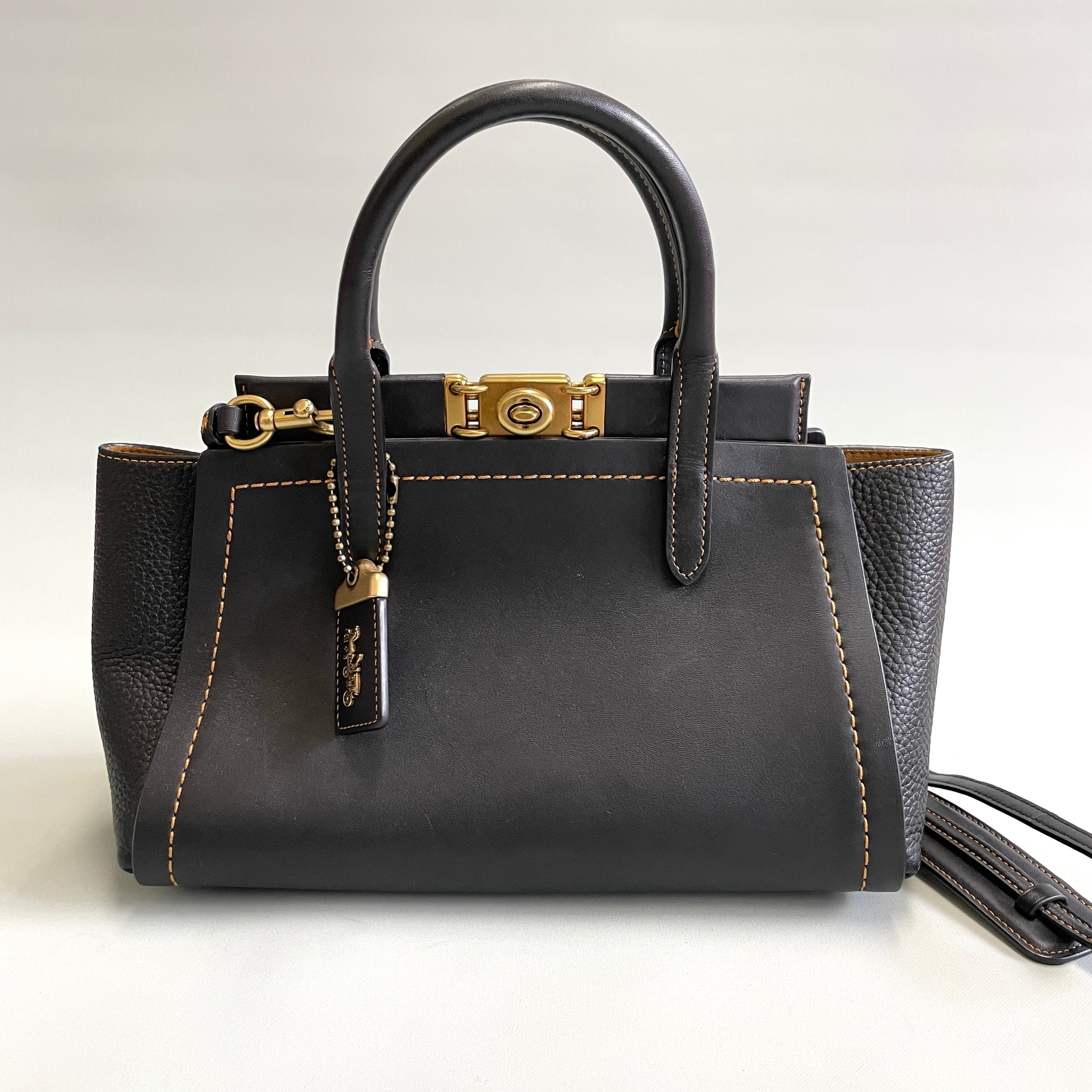 COACH_（コーチ)_トループキャリーオール _2WAYレザーバッグ _78159 _中古品