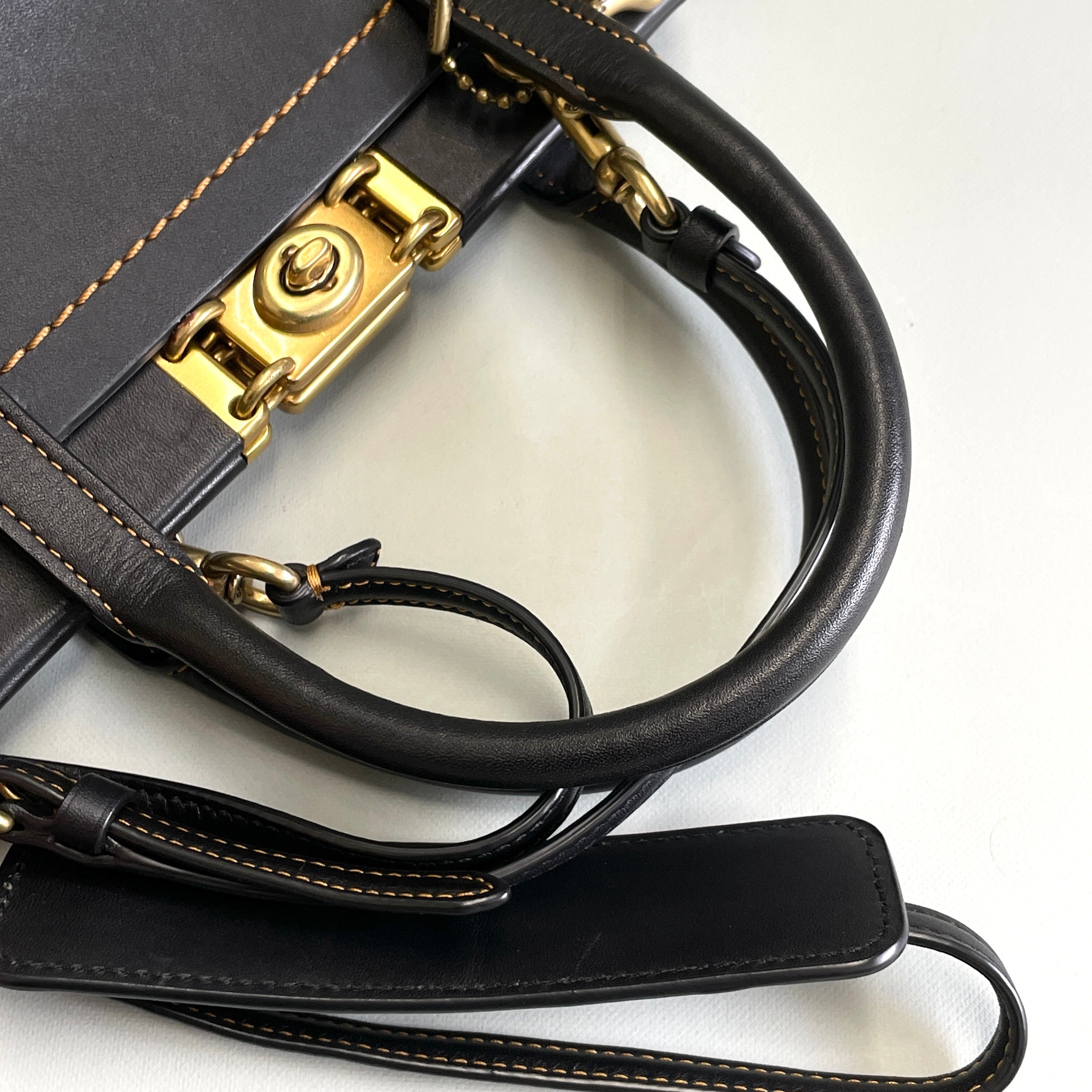 COACH_（コーチ)_トループキャリーオール _2WAYレザーバッグ _78159 _中古品