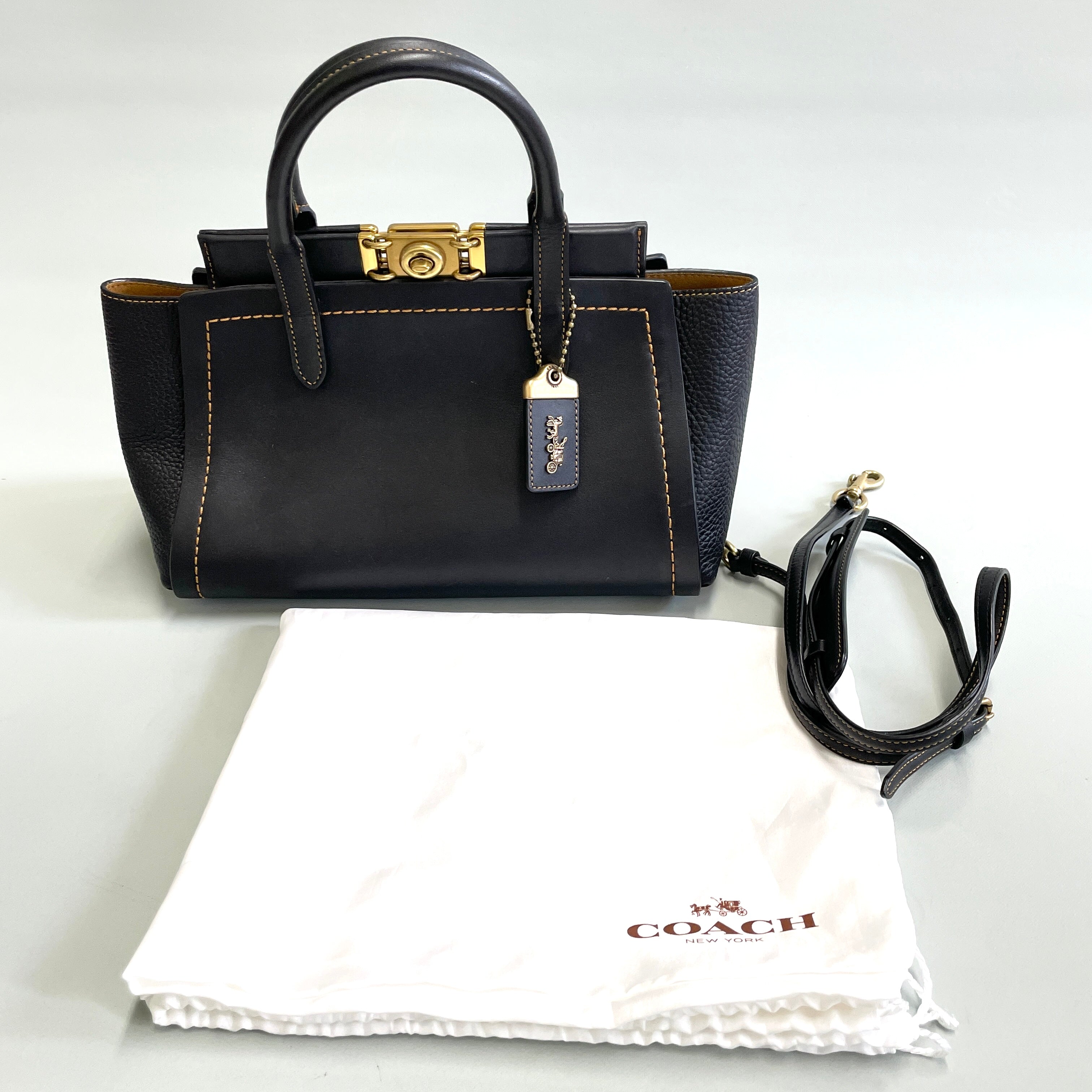 COACH_（コーチ)_トループキャリーオール _2WAYレザーバッグ _78159 _中古品