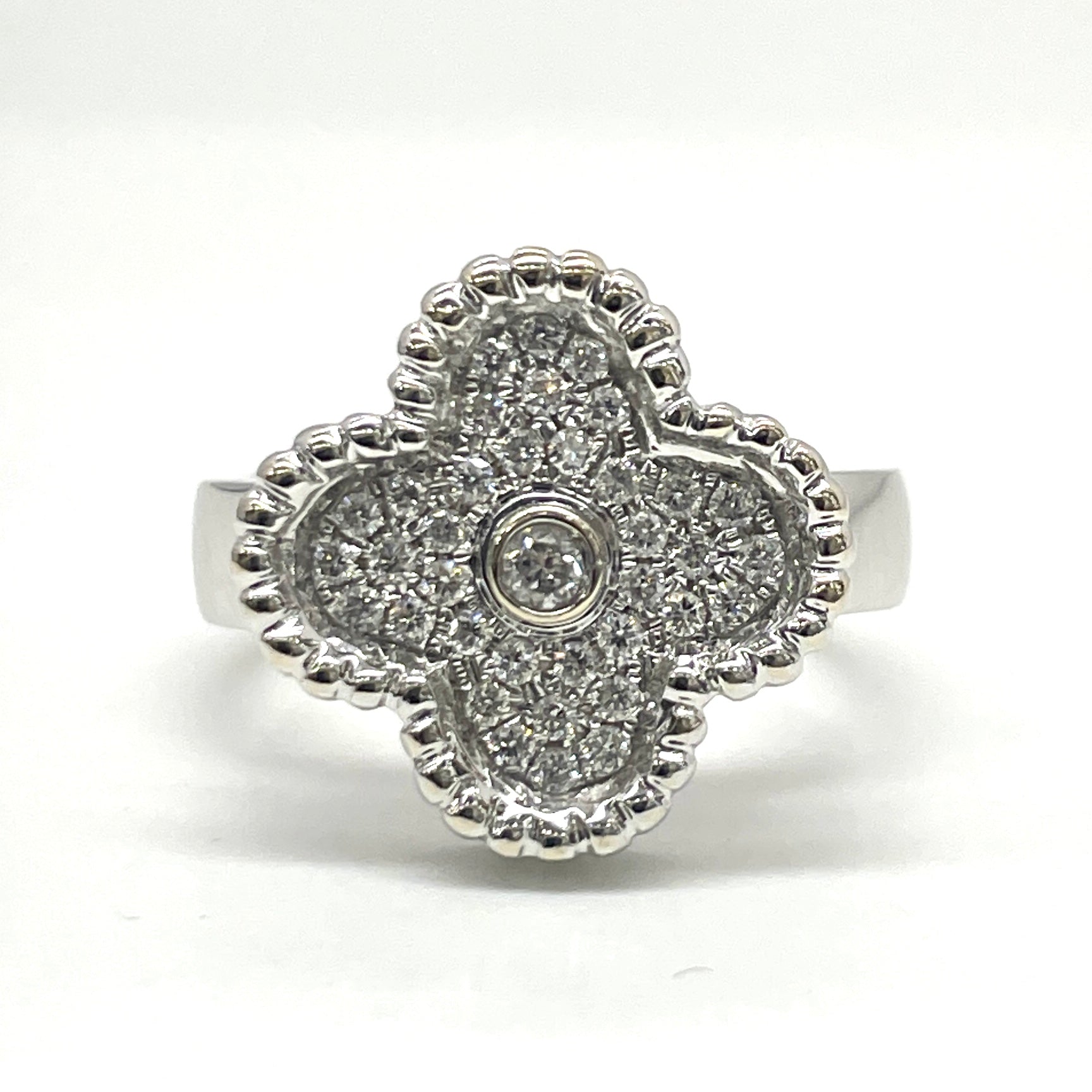 ノンブランド_K18 ダイヤモンドリング_D0.3ct/8.1g/#14号_中古品