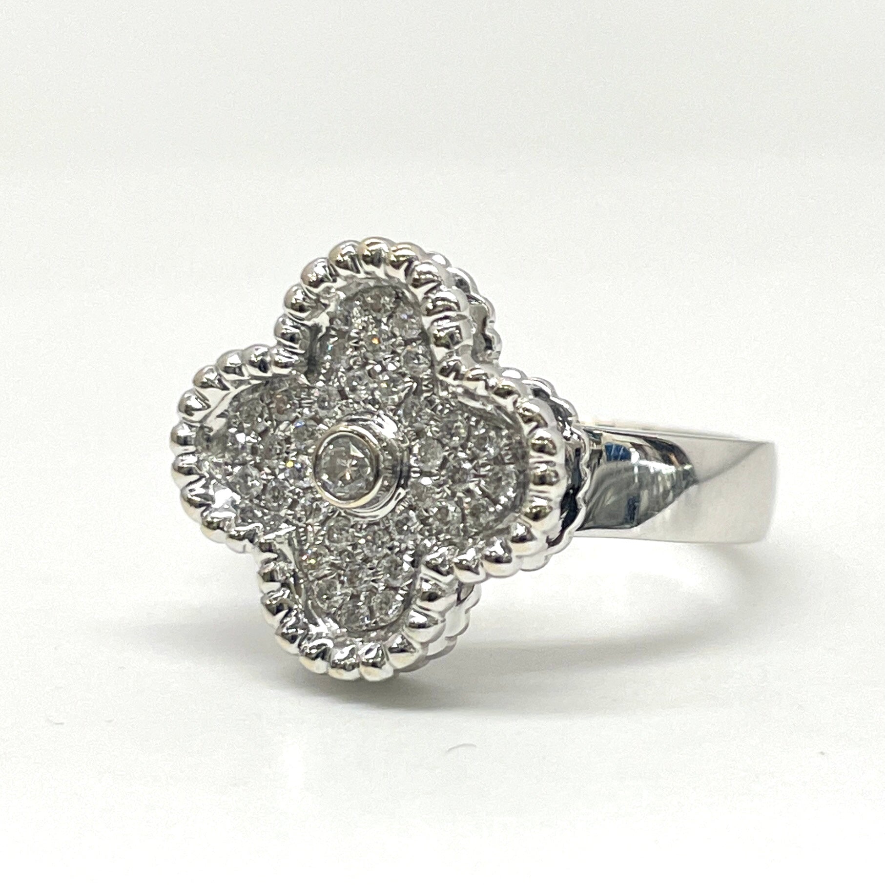 ノンブランド_K18 ダイヤモンドリング_D0.3ct/8.1g/#14号_中古品