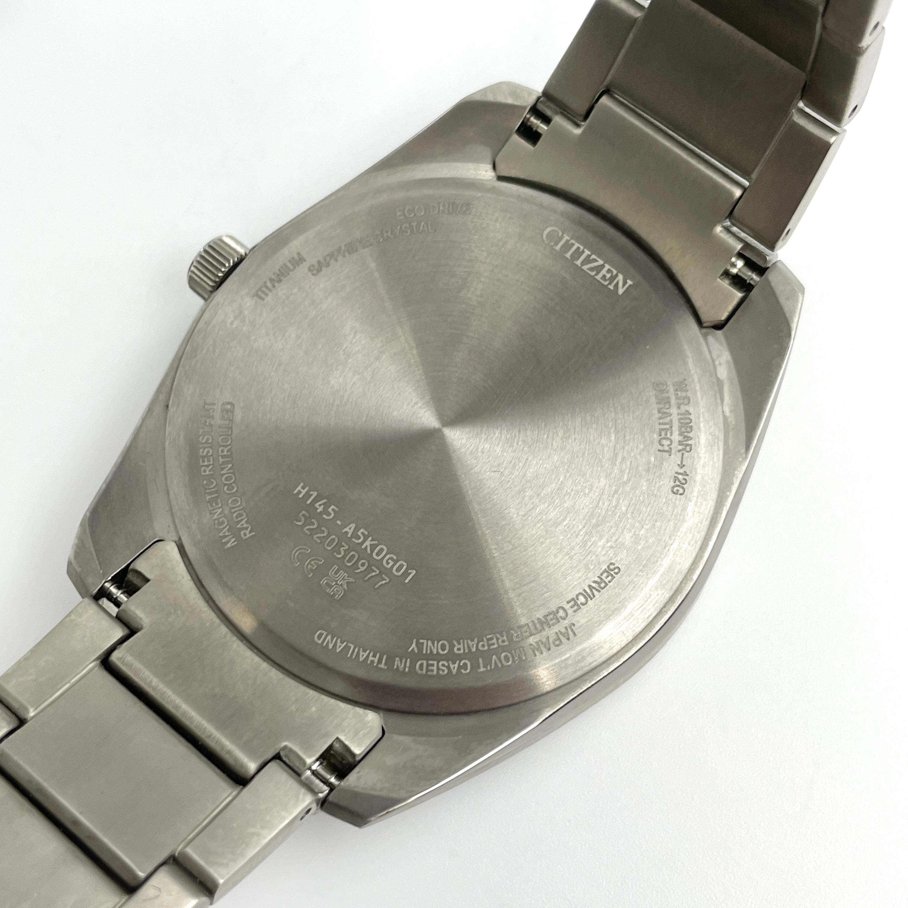 CITIZEN_(シチズン)_Eco-Drive CB0261-53E_電波ソーラー 黒文字盤_中古品