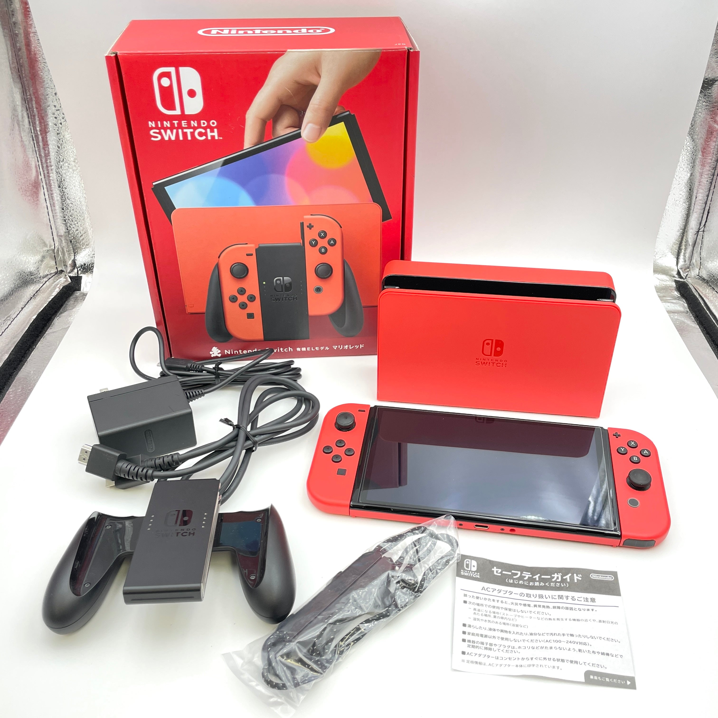 Nintendo Switch_（ニンテンドースイッチ）_マリオレッド_有機ELモデル HEG-S-RAAAA(JPN)_中古品