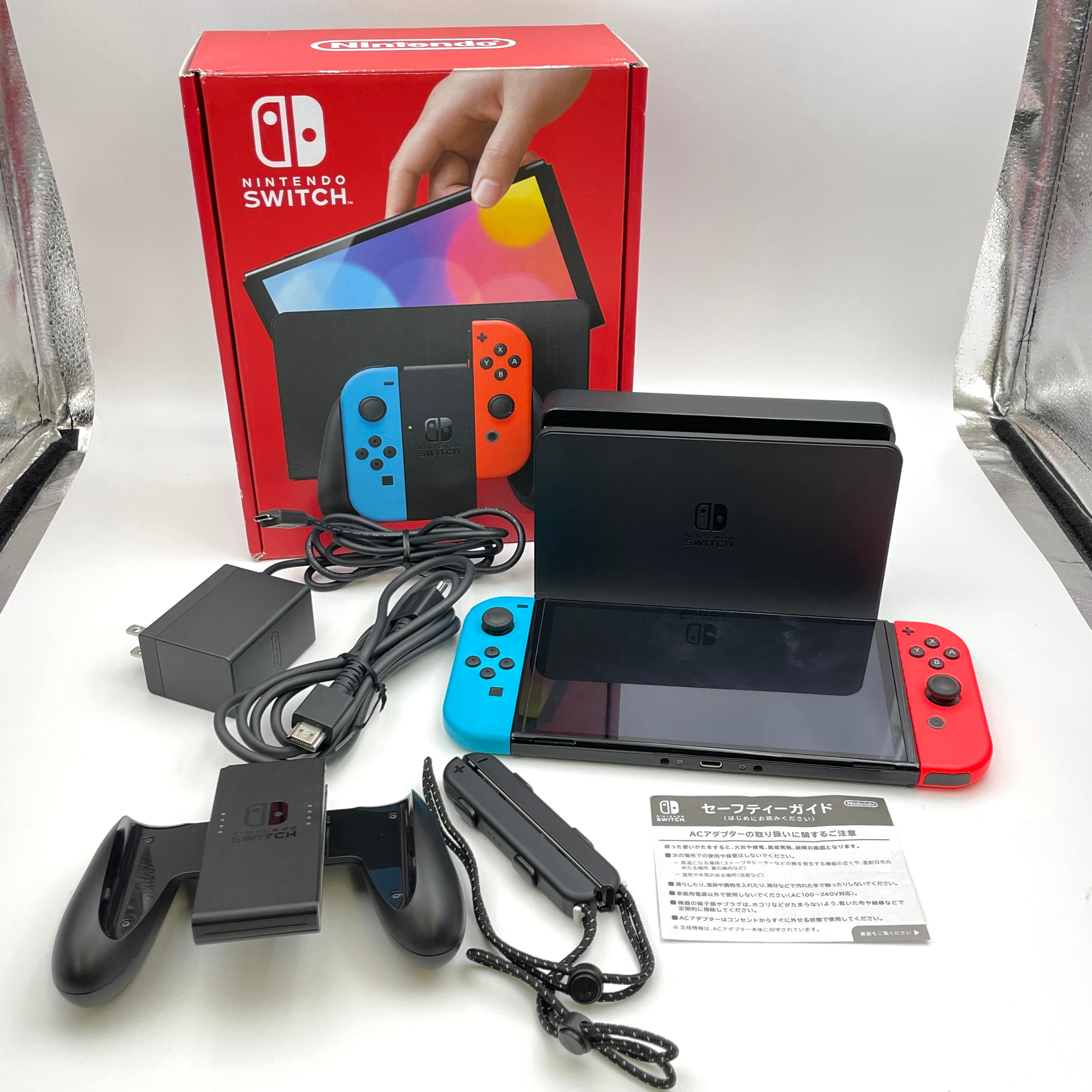 Nintendo Switch_（ニンテンドースイッチ）_有機ELモデル 赤/青_HEG-S-KABAA(JPN)_中古品